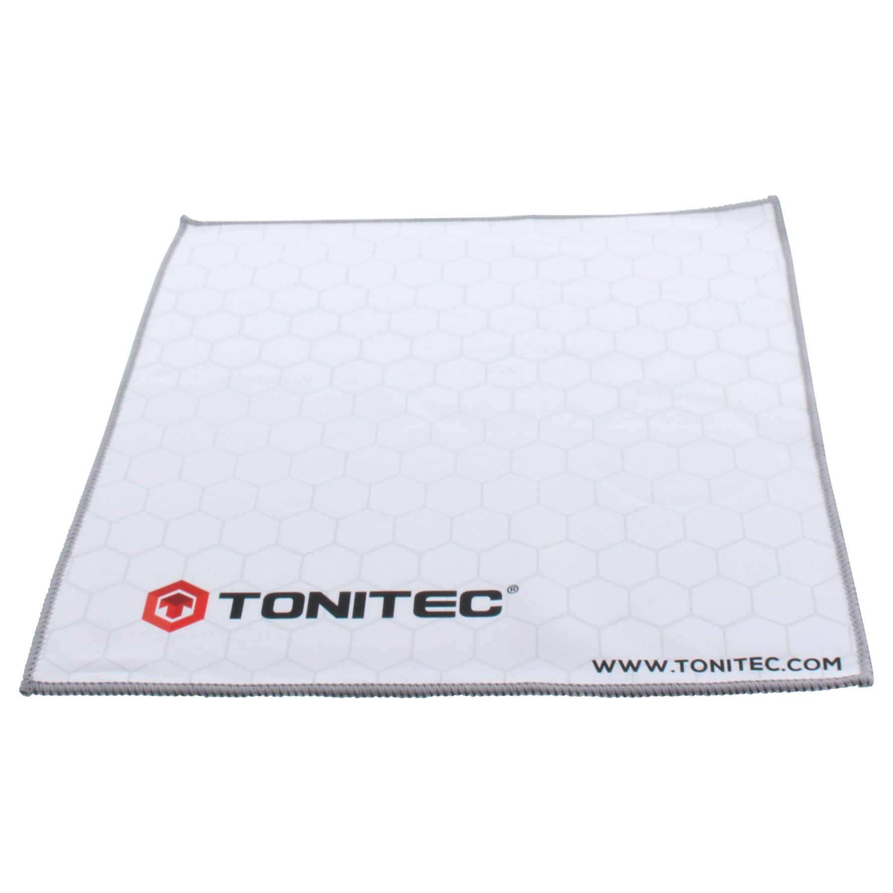 ToniTec® Universal-Microfasertuch 30x30 cm einzelverpackt, schwarz mit Logo
