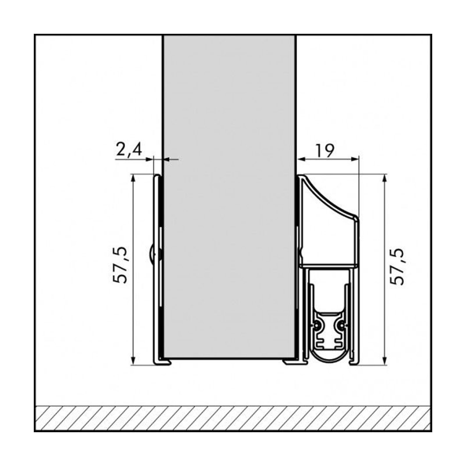 Schutzplatte für Elegance Cassette EllenMatic Soundproof 103 cm 1809502
