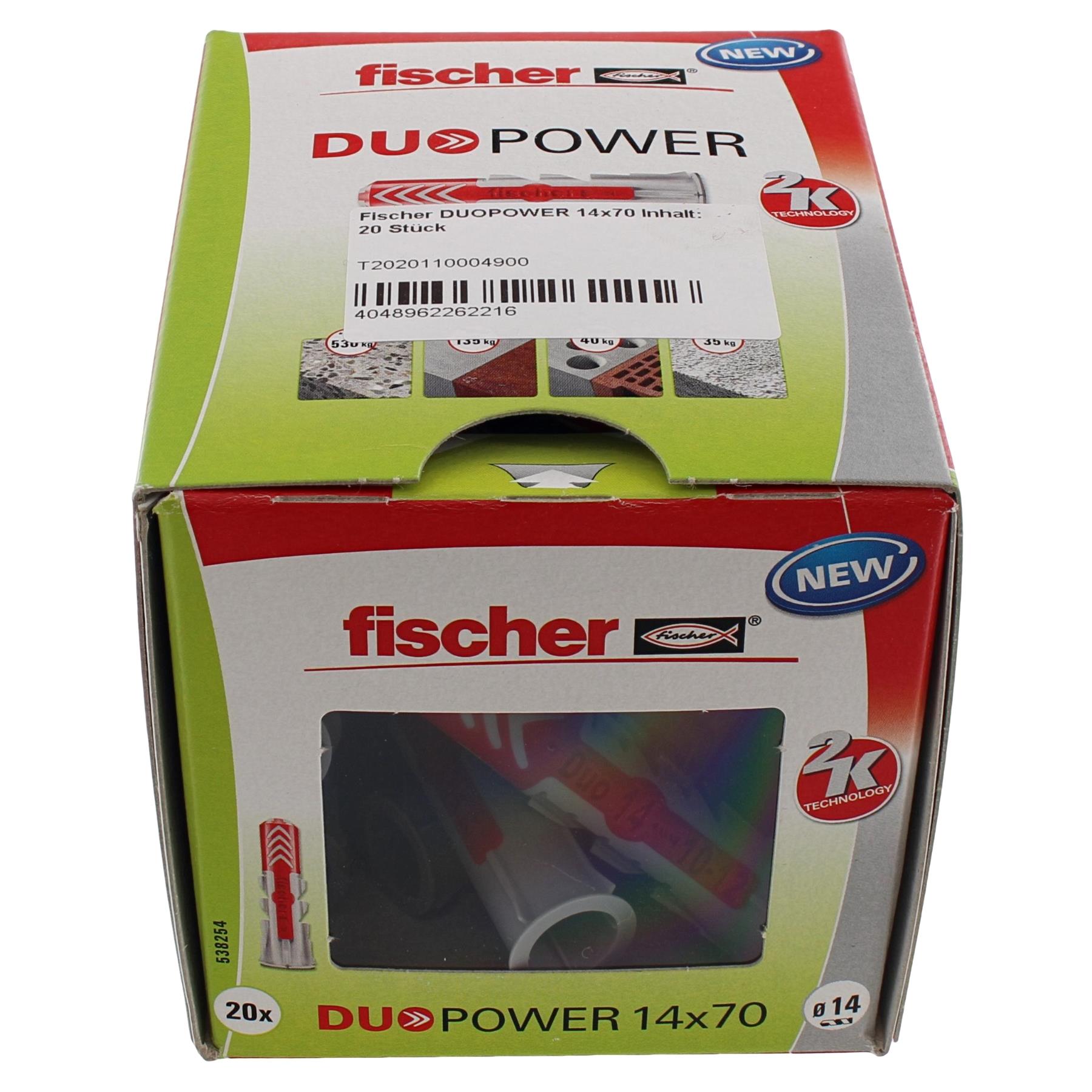 Fischer DUOPOWER 14x70 Inhalt: 20 Stück, Kiste