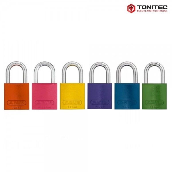 ABUS Aluminium 72/40 Color Vorhangschloss Grün, Zubehor, Tasche, Handtasche