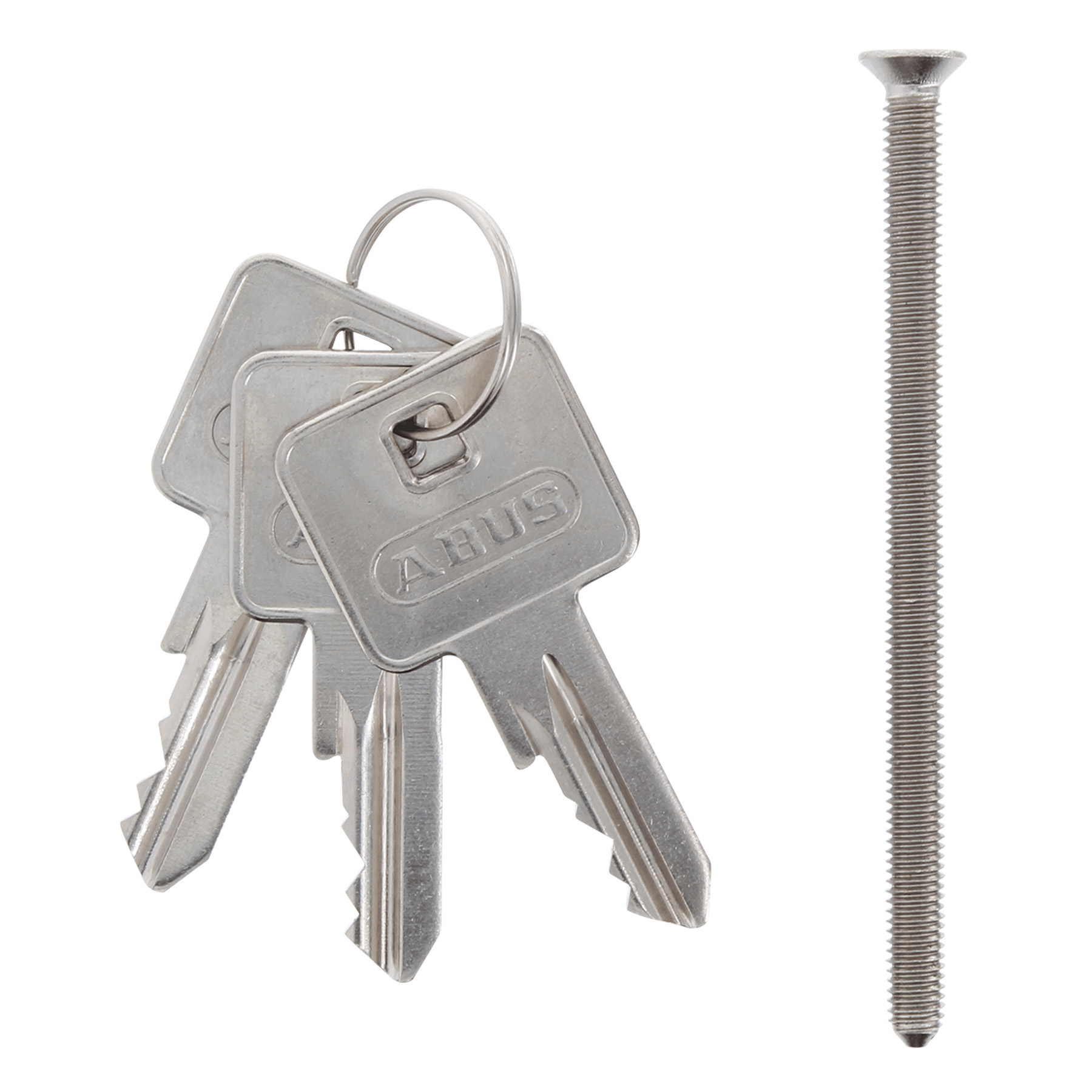 ABUS Türzylinder Kurzzylinder C50TI ST verschiedenschliessend 25/25, Schlüssel, Schlüssel, Schlüssel