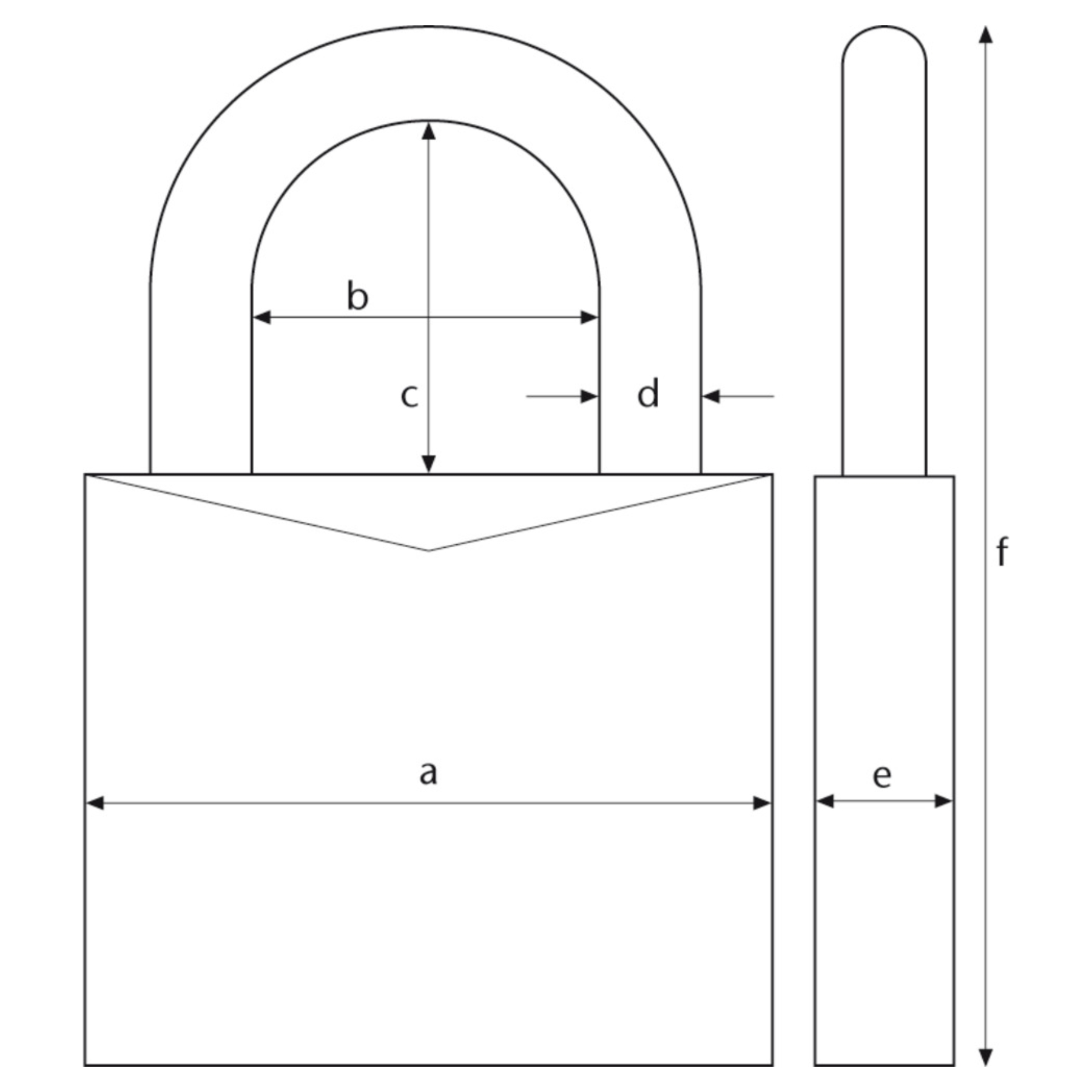 ABUS EVEROX One Bluetooth® Vorhängeschloss 61/50, Bogen, Architektur, Bogen, Architektur
