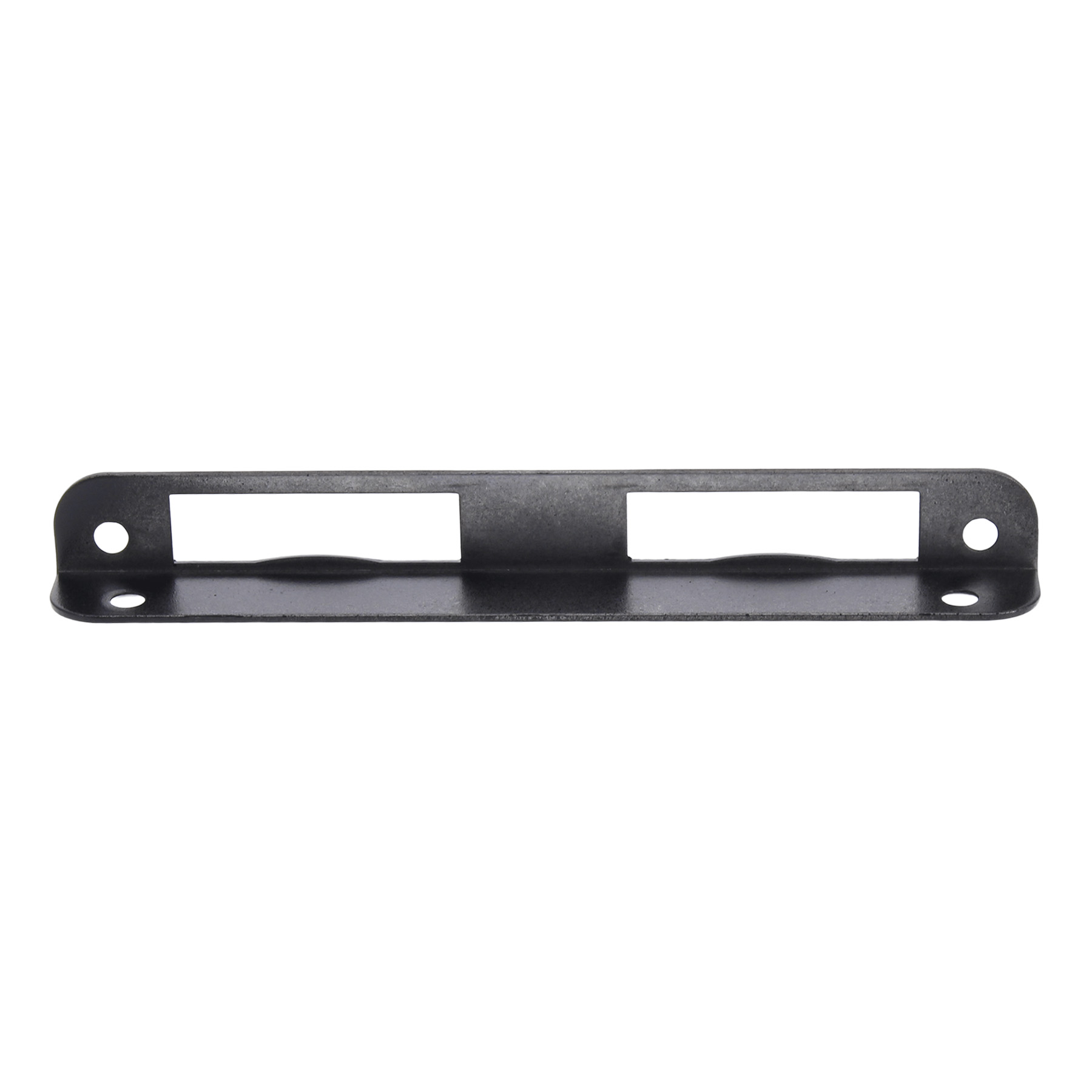 BLACK BEAUTY ToniTec® Winkelschließblech für Zimmertüren gleichschenklig 20x170 mm Stahl schwarz lackiert, Griff, Besteck, Griff, Besteck