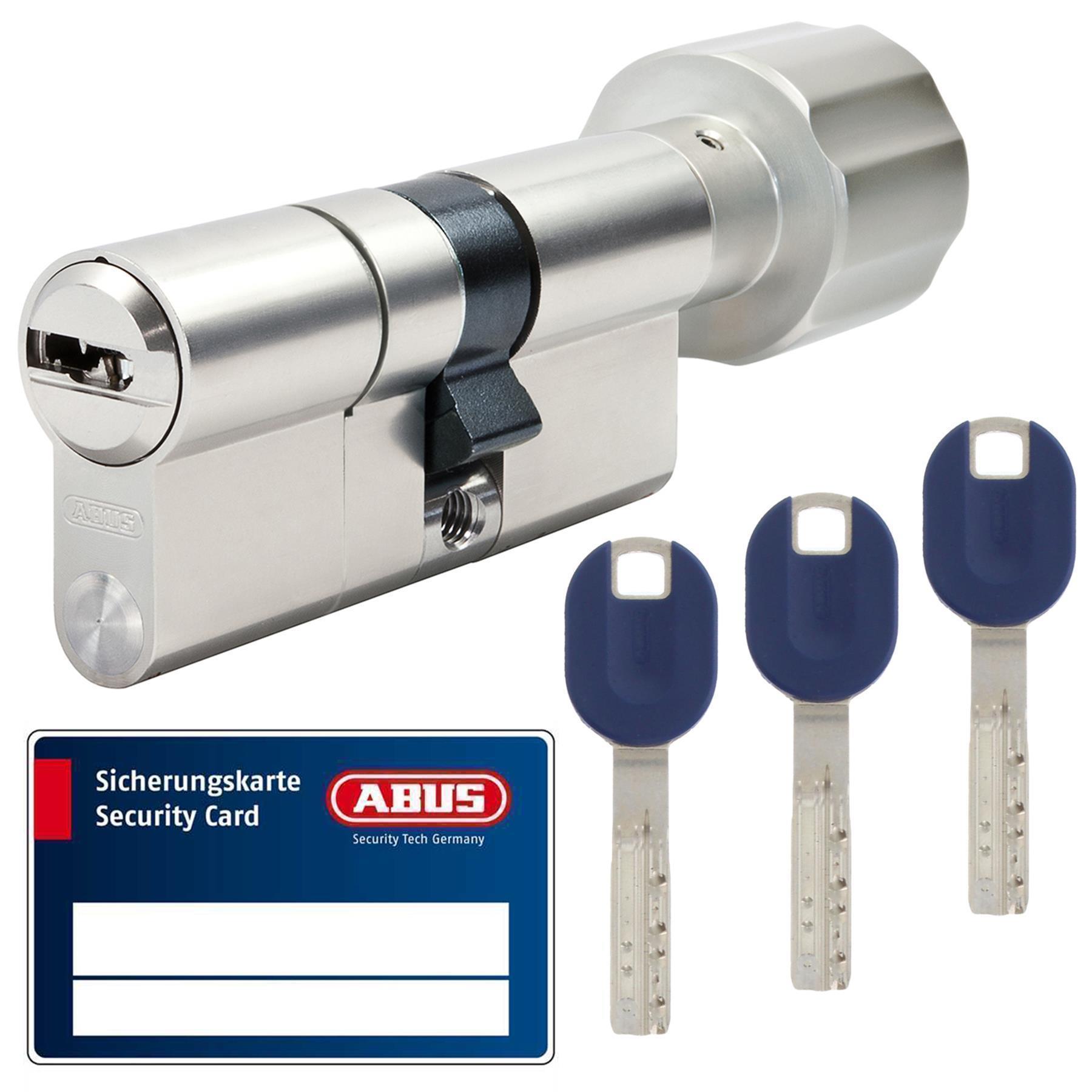 ABUS Bravus.3500 MX Magnet modular mit Sicherungskarte GS gleichschliessend Sperrschliessung N&G inkl. 3 Pro Cap Schlüssel ToniTec® Eigenprofil saphirblau Knaufzylinder 60/60K
