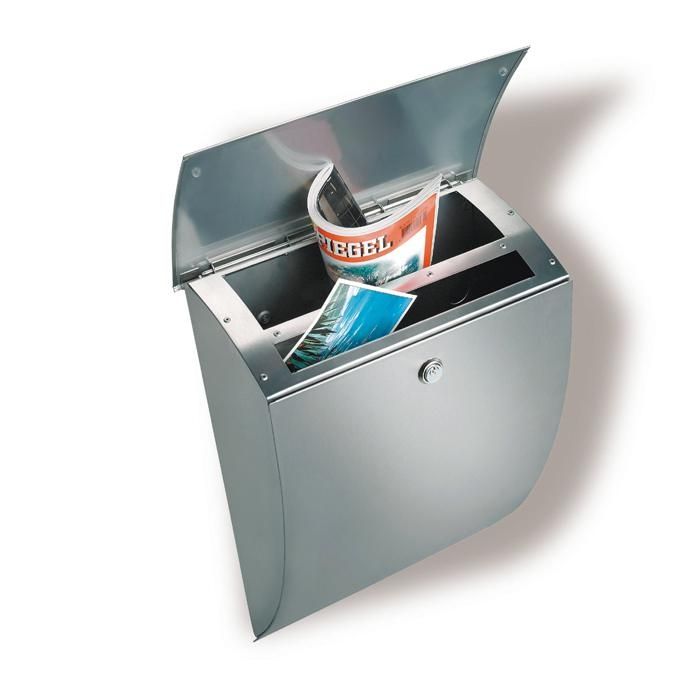 BURG-WÄCHTER Briefkasten "Milano 3843" Edelstahl, Postfach