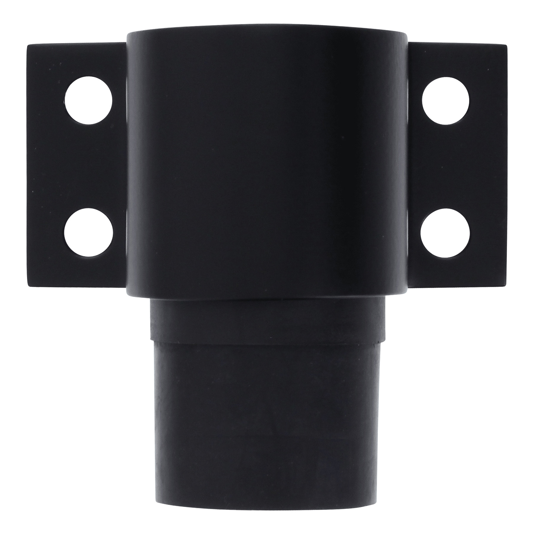 BLACK BEAUTY KWS Türstopper 2024 Türpuffer zum Aufschrauben ohne Haken schwarz (RAL 9005)