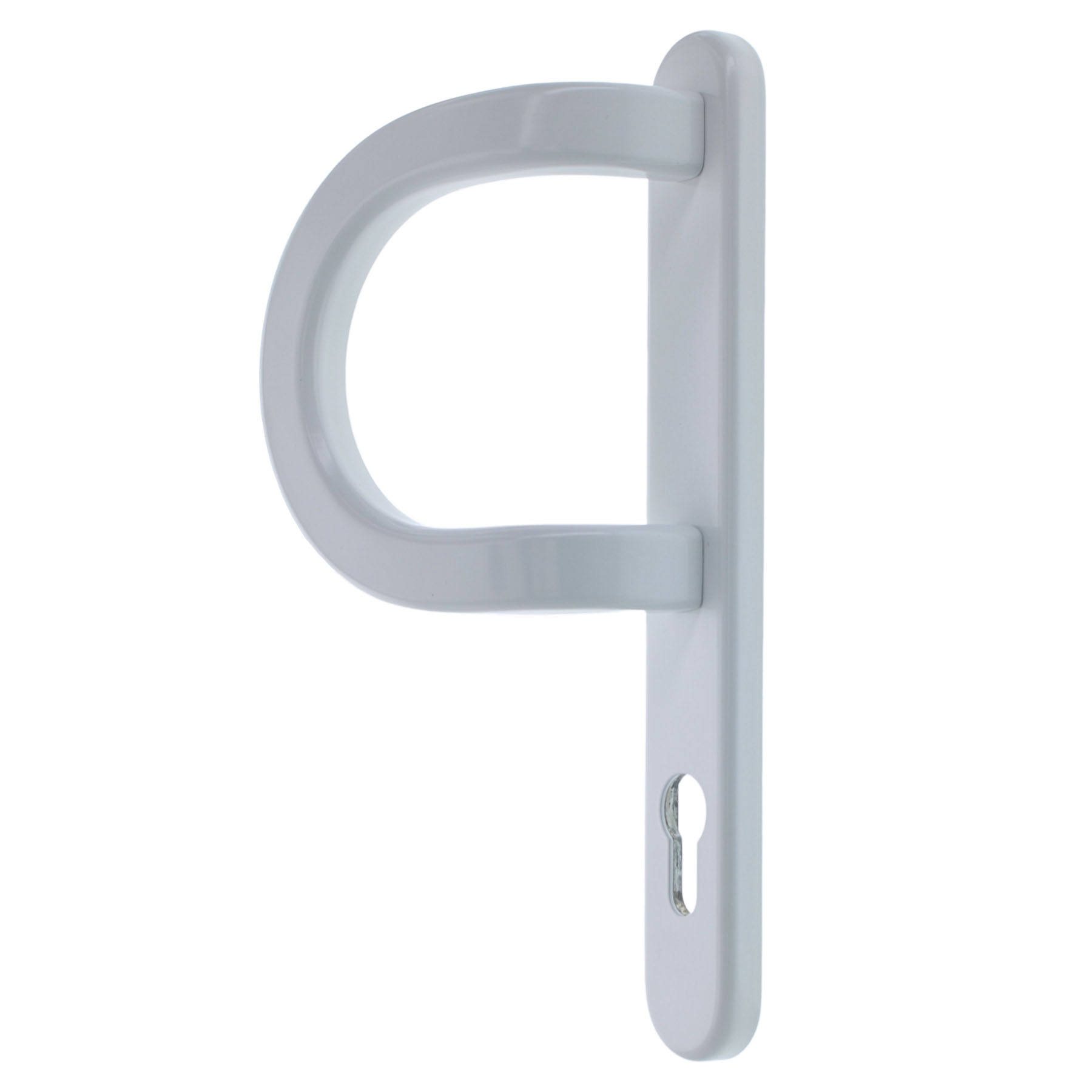 greenteQ Schmalrahmenhalbgarnitur DG58.AL.SSB.AU PZ 92 Weiß, Griff, Zubehör, Schnalle