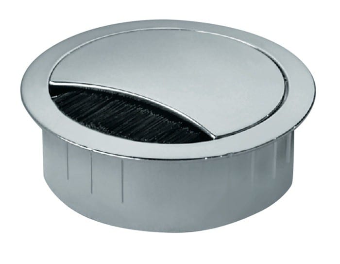 Kabeldurchführung Zamak Edelstahl Finish 60mm Höhe 21,3mm Kabeldurchlass NEU, Aluminium