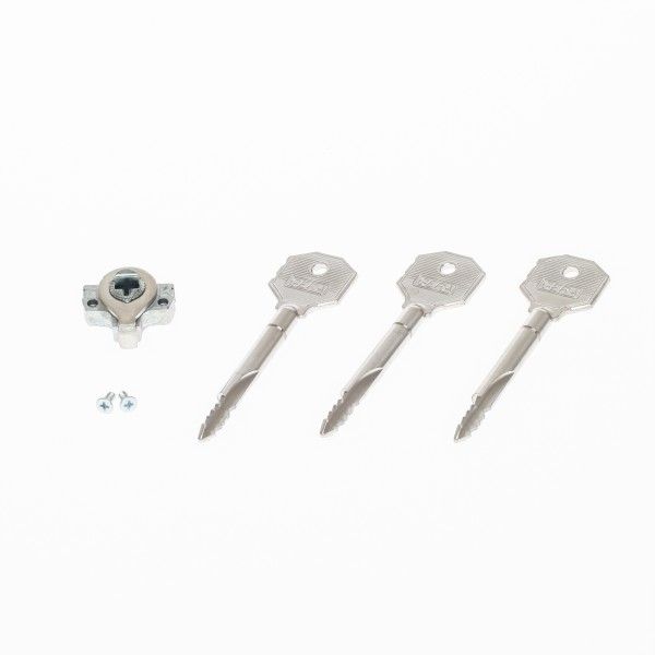 GERA Einbausicherung Aufbohrschutz inkl. 3 Schlüssel, Schlüssel