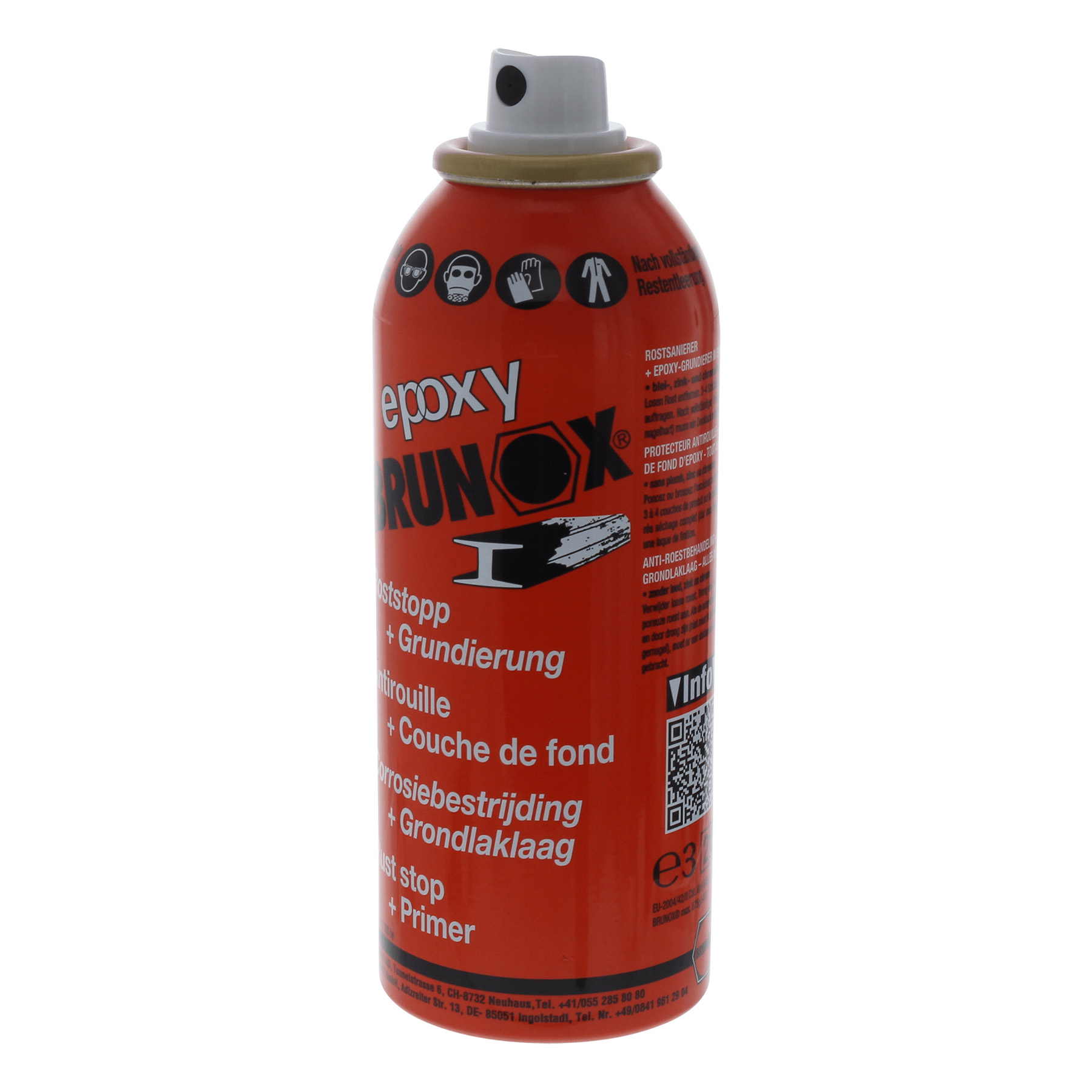 12x BRUNOX epoxy Roststopp und Grundierungsspray 150 ml, Zinn, Kann, Spraydose, Essen, Ketchup