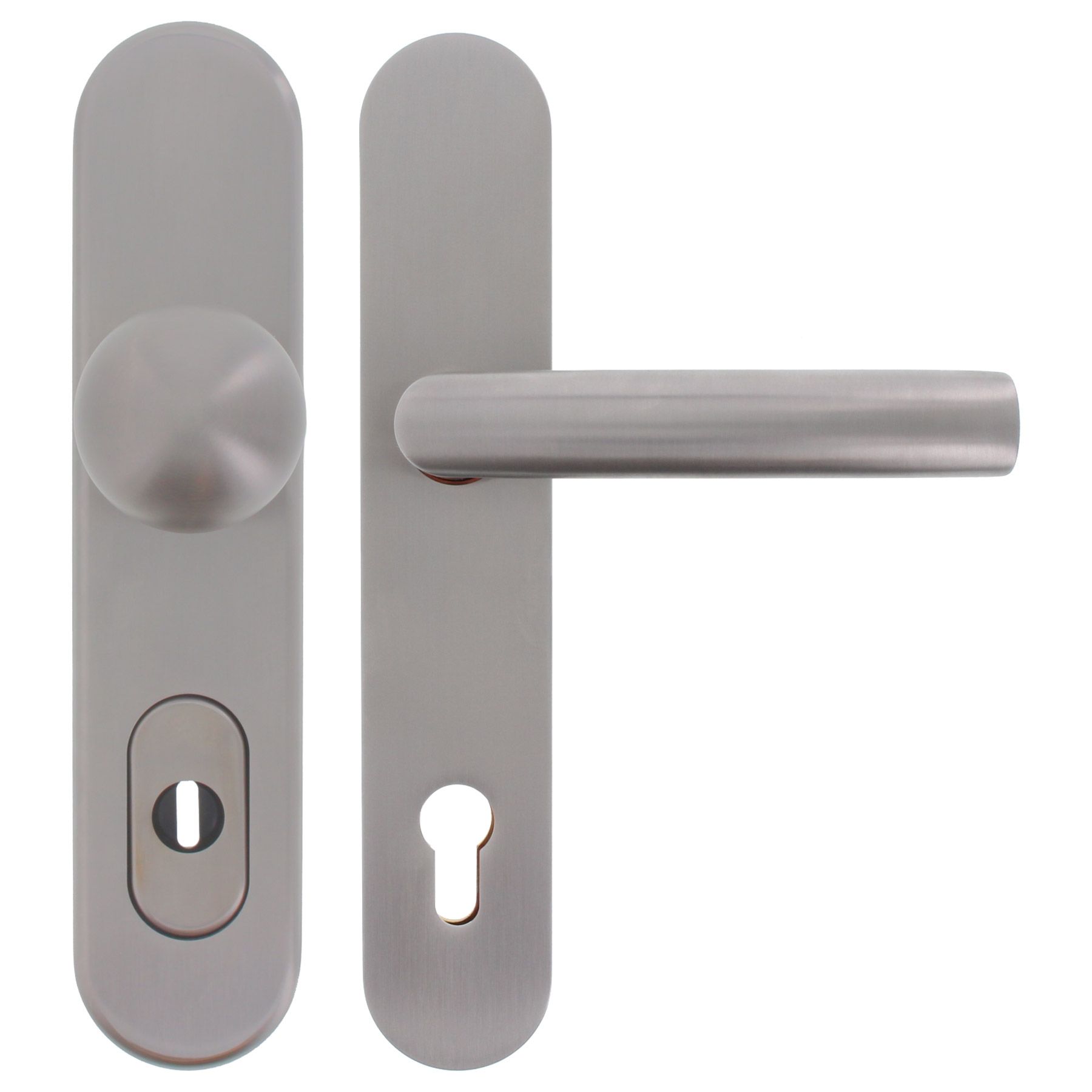 FSB Schutz-Wechselgarnitur S2 ZA 7375 PZ 92 mm Edelstahl fein matt, Griff