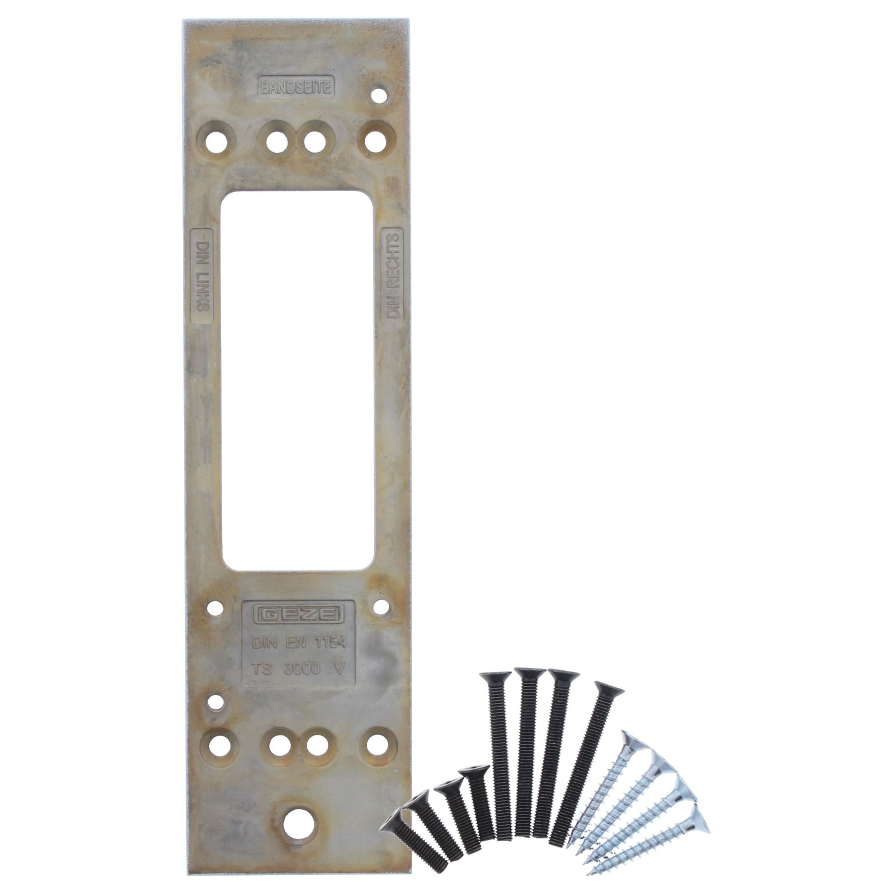 GEZE Montageplatte für Türschliesser TS 3000 V Silber, Elektrisches Gerät, Schalter, Elektrisches Gerät, Schalter, Elektrisches Gerät, Schalter