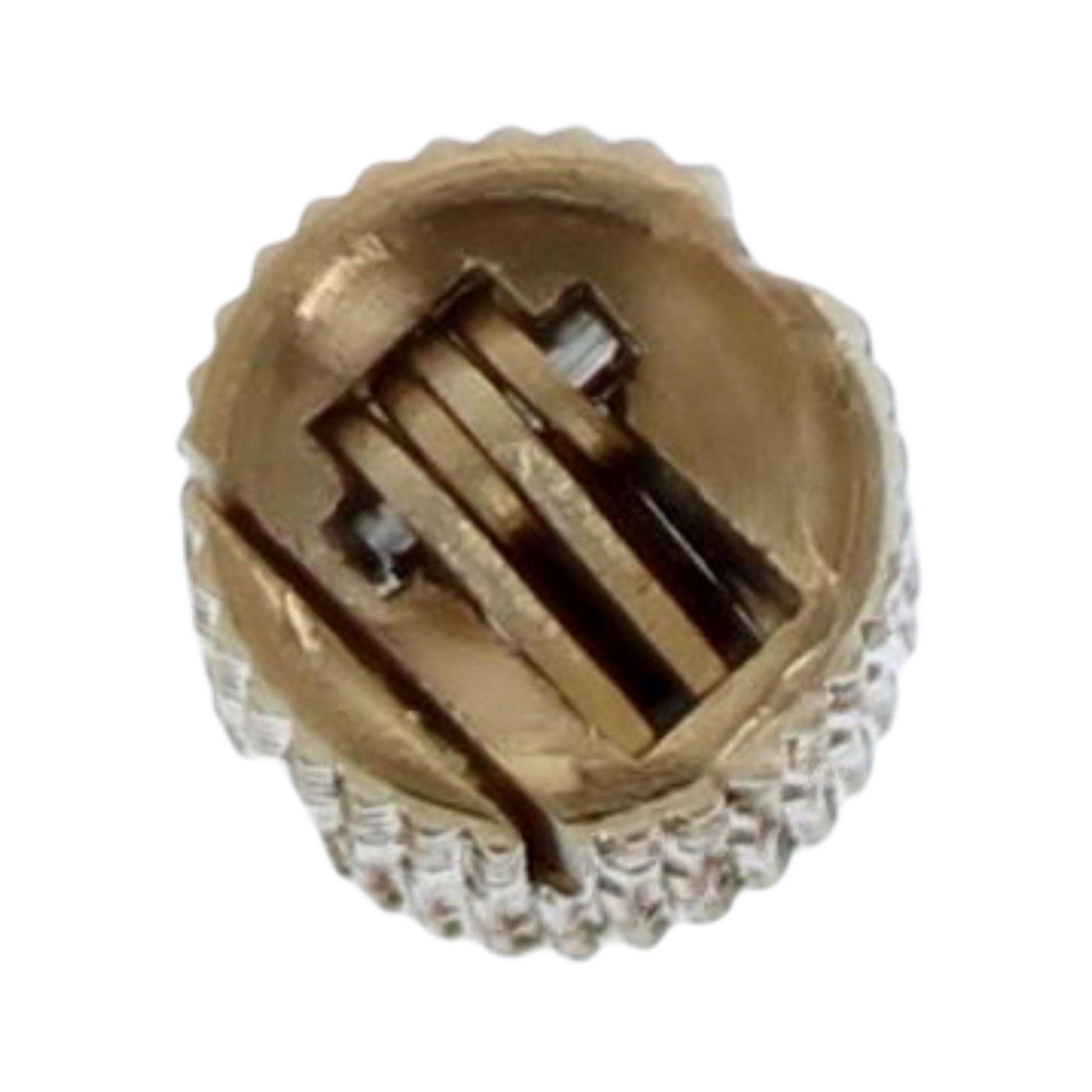 4x ToniTec Einbohrscharnier unsichtbar Exakt Zylinder Scharnier Möbelband messing 10 mm, Zubehor, Schmuck, Bronze, Brosche