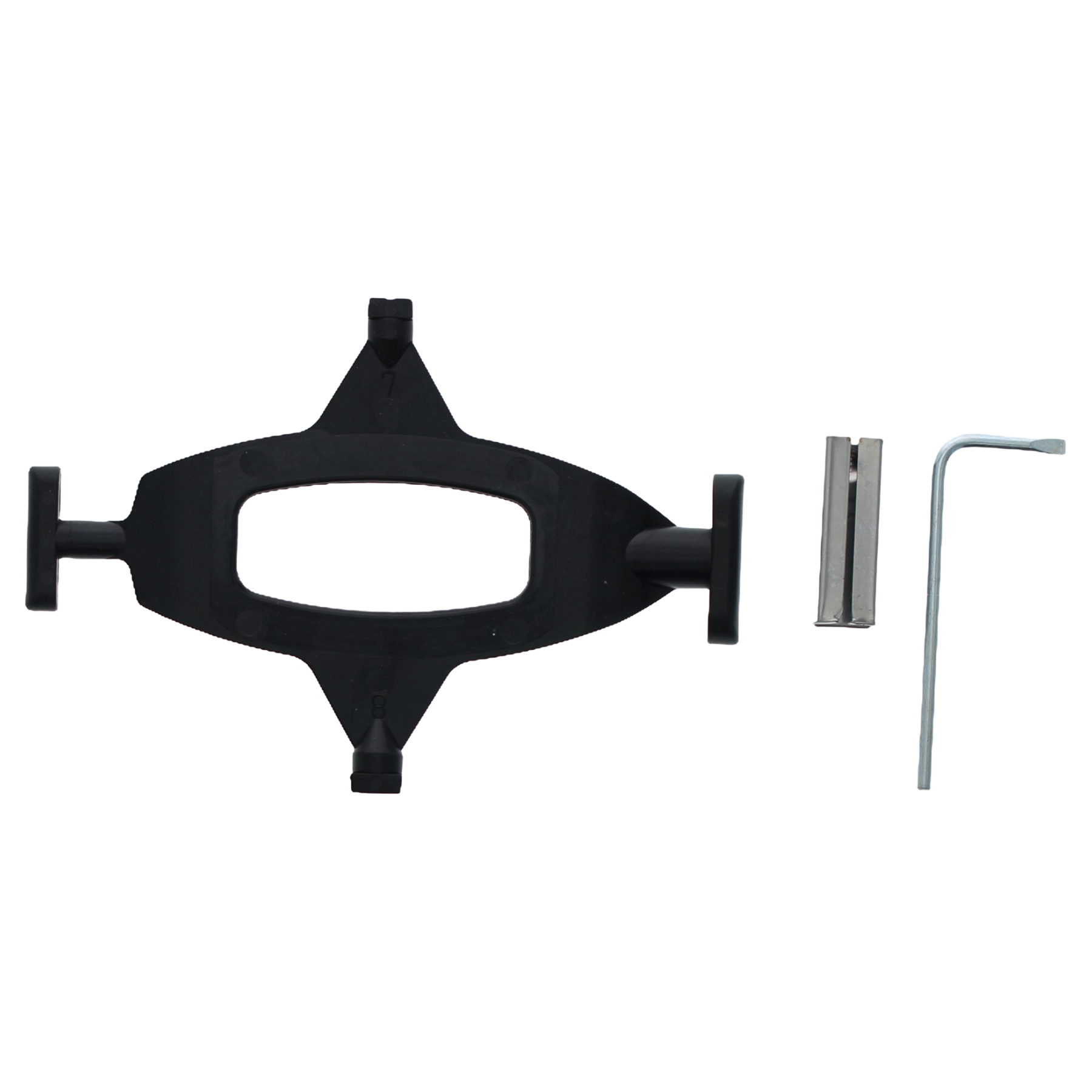 BLACK BEAUTY HOPPE Rosettengarnitur Hamburg 1700/42KB/42KBS SchnellstiftPlus Aluminium F9714M schwarz matt BB (Buntbart), Gerät, Klammer, Werkzeug, Gerät, Klammer, Werkzeug