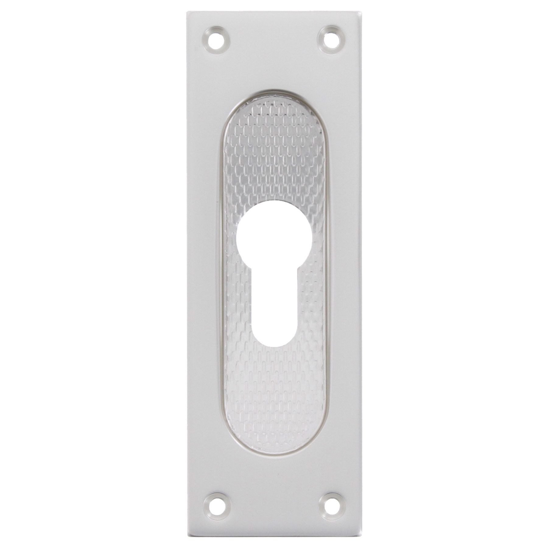 FSB Einlassmuschel Schiebetürmuschel Edelstahl 4211 PZ F2 neusilber, Griff