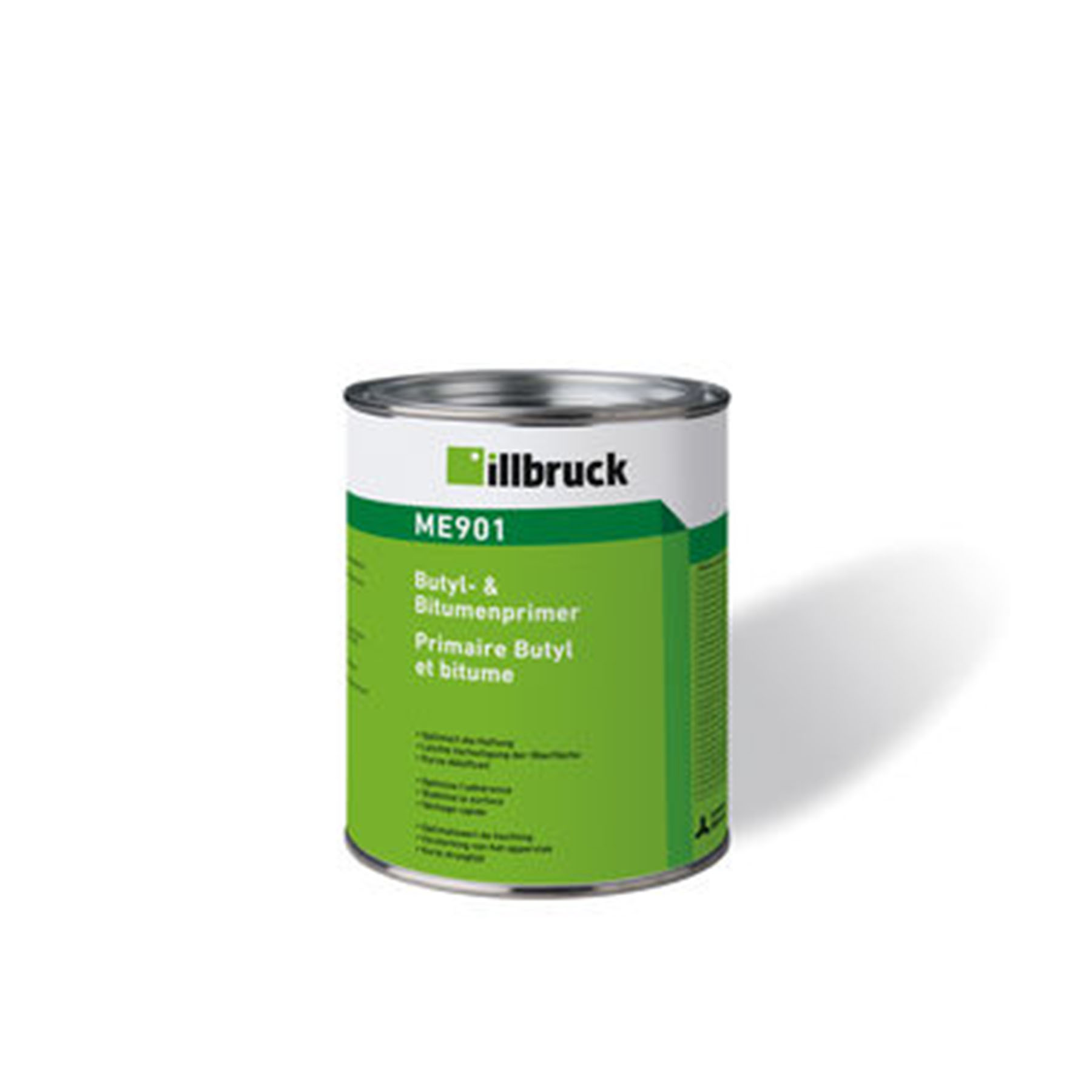 illbruck Butyl + Bitumen Primer 1 Liter, Zinn, Kann