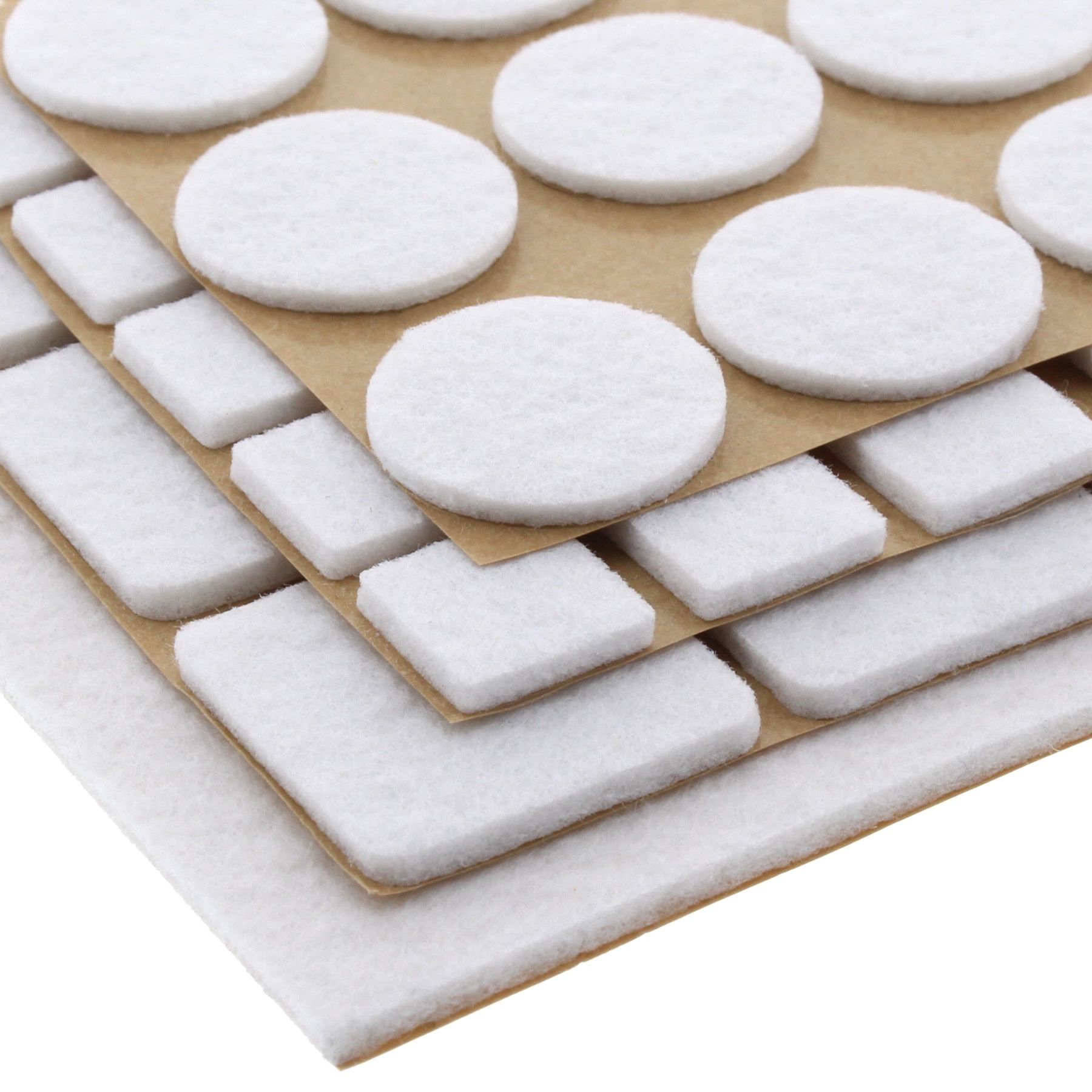 ToniTec Filzgleiter rund weiß 17 mm, Dekoration für Zuhause, Dekoration für Zuhause