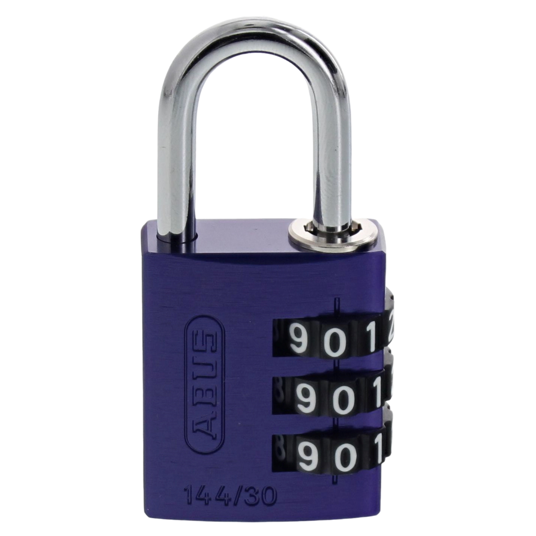 Abus Hangschloss 144/30 lila Lock-Tag, Sperren, Kombinationsschloss