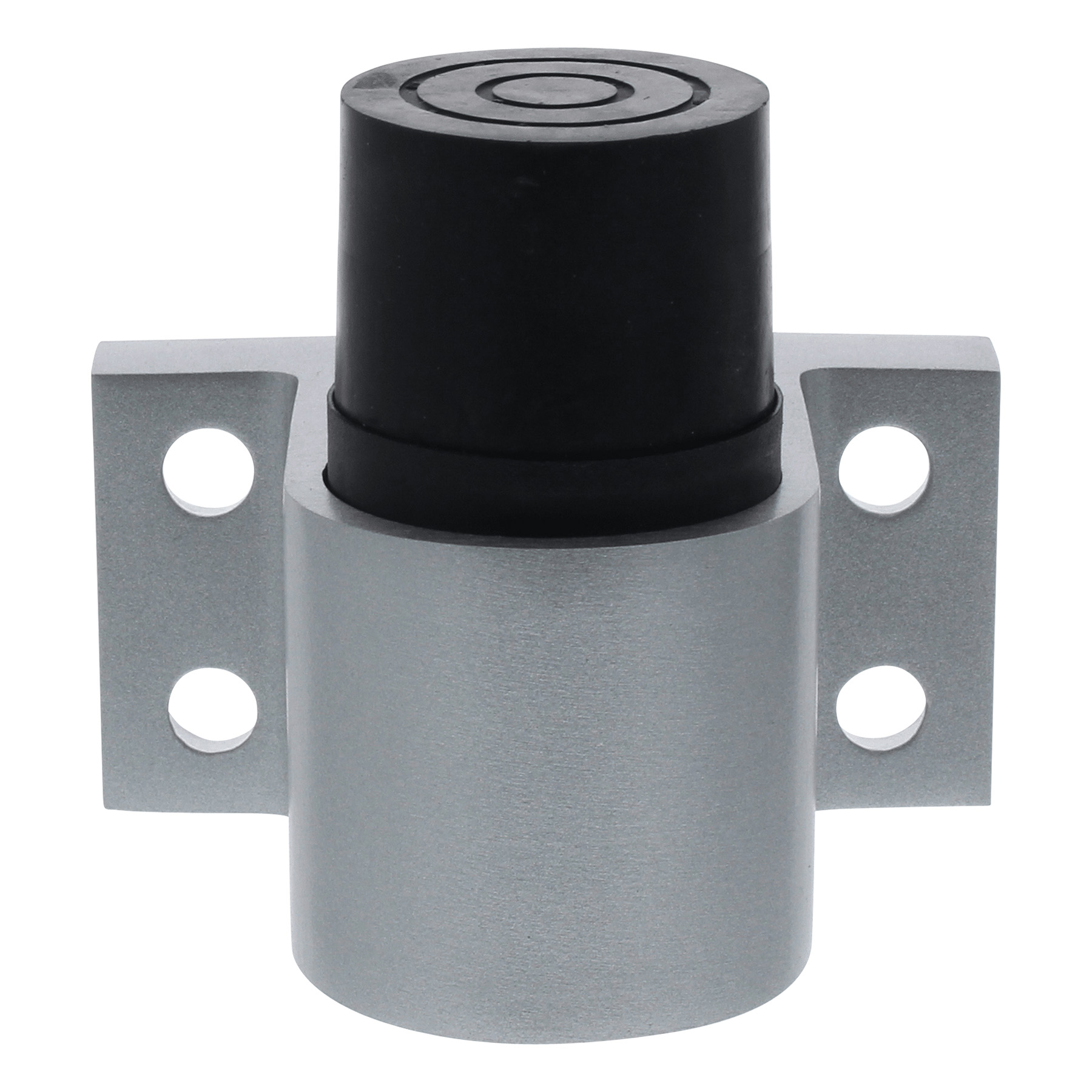 KWS Türstopper 2024 Türpuffer zum Aufschrauben ohne Haken silberfarbig