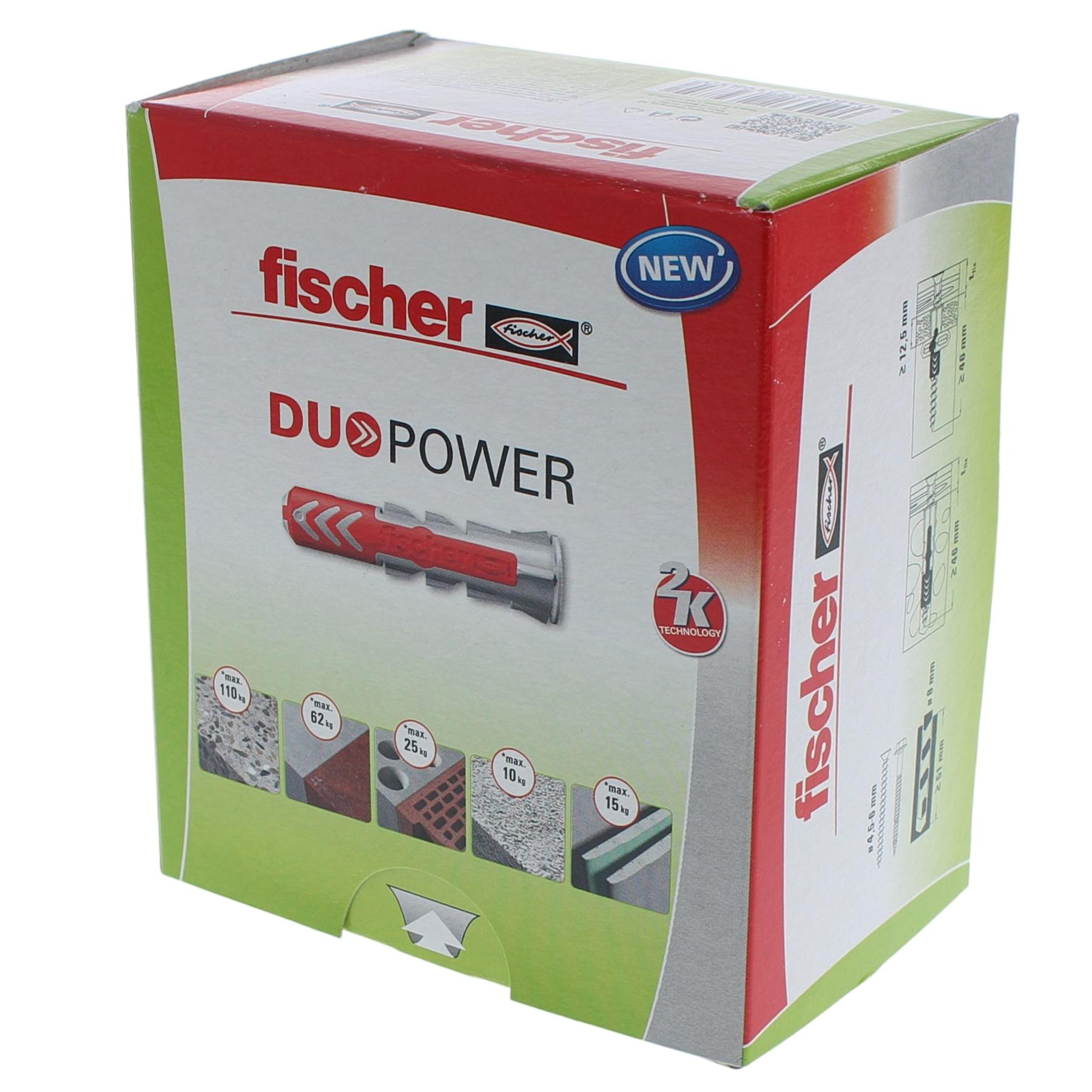 Fischer DUOPOWER 8x40 Inhalt: 100 Stück, Kiste