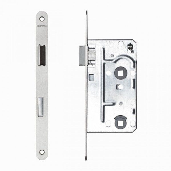 KFV Einsteckschloss Zimmertürschloss 55/20 links WC (Bad-Ausführung), Griff, Griff