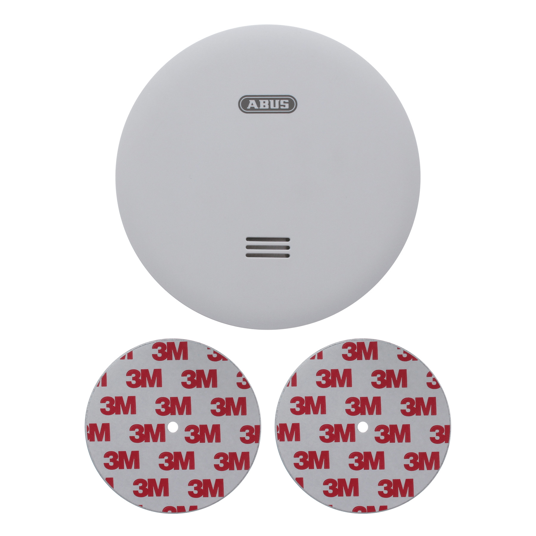 ABUS Rauchmelder 10 Jahre Rauchwarnmelder RWM160 flaches Design mit Magnet-Klebepad zur einfachen Befestigung