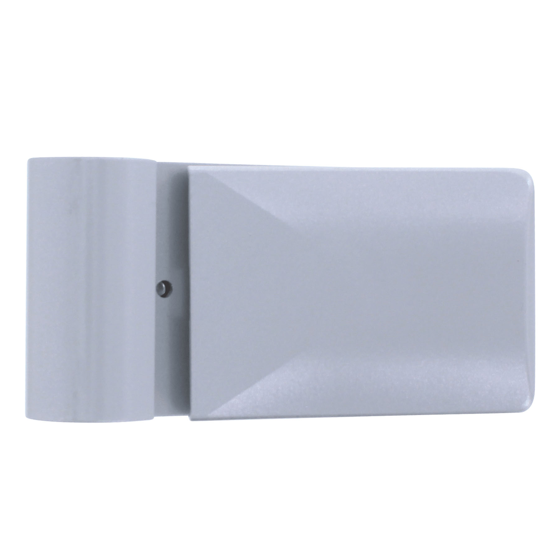 Dr. Hahn KT-N 6R Universal-Aufschraubband P470 A15-20 mm mit Direktverschraubung für Kunststofftüren RAL 9006 weißaluminium, 24 Stück