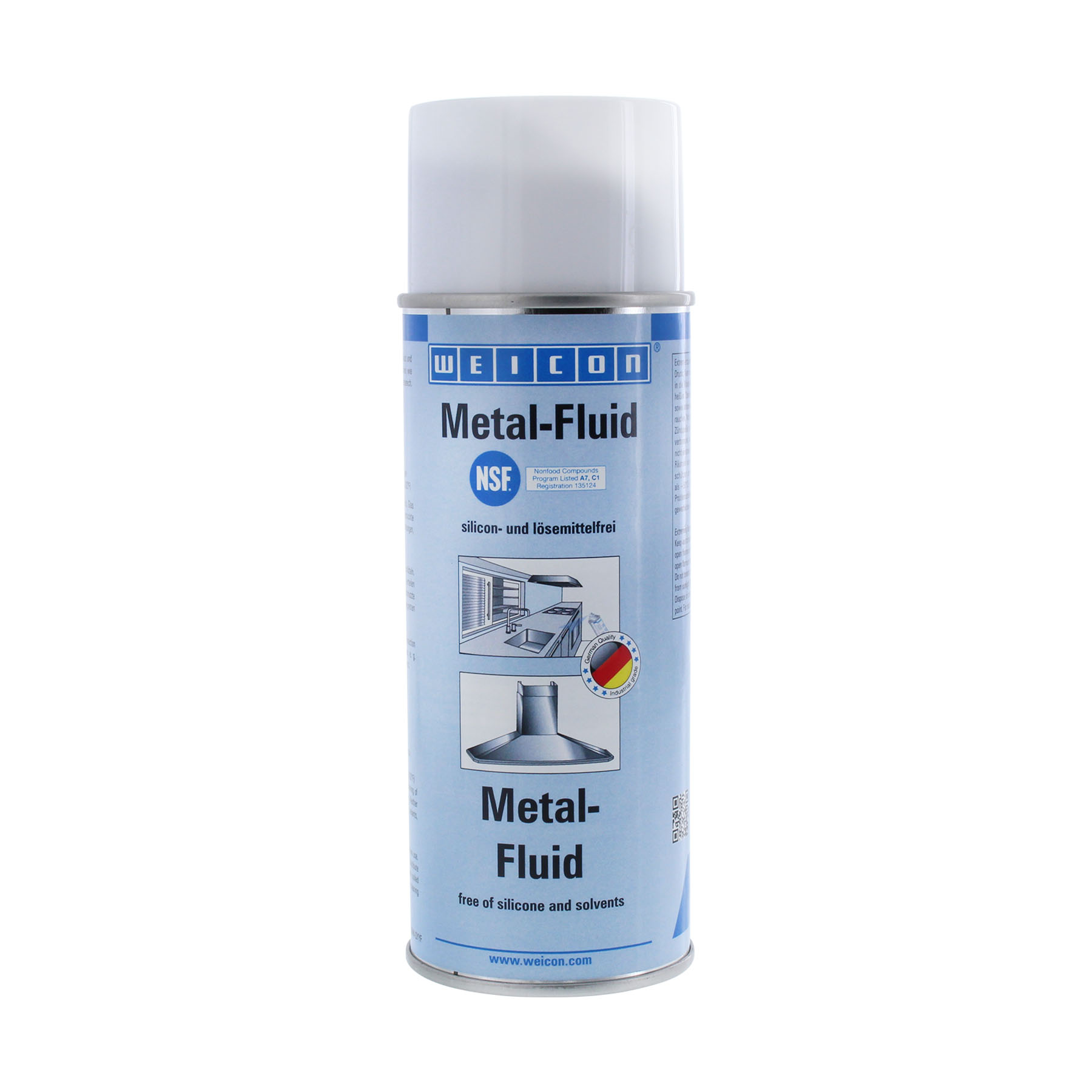 WEICON Metal-Fluid 400 ml Metall Pflege- und Reinigungsmittel, Kann, Spraydose, Zinn, Flasche, Shaker