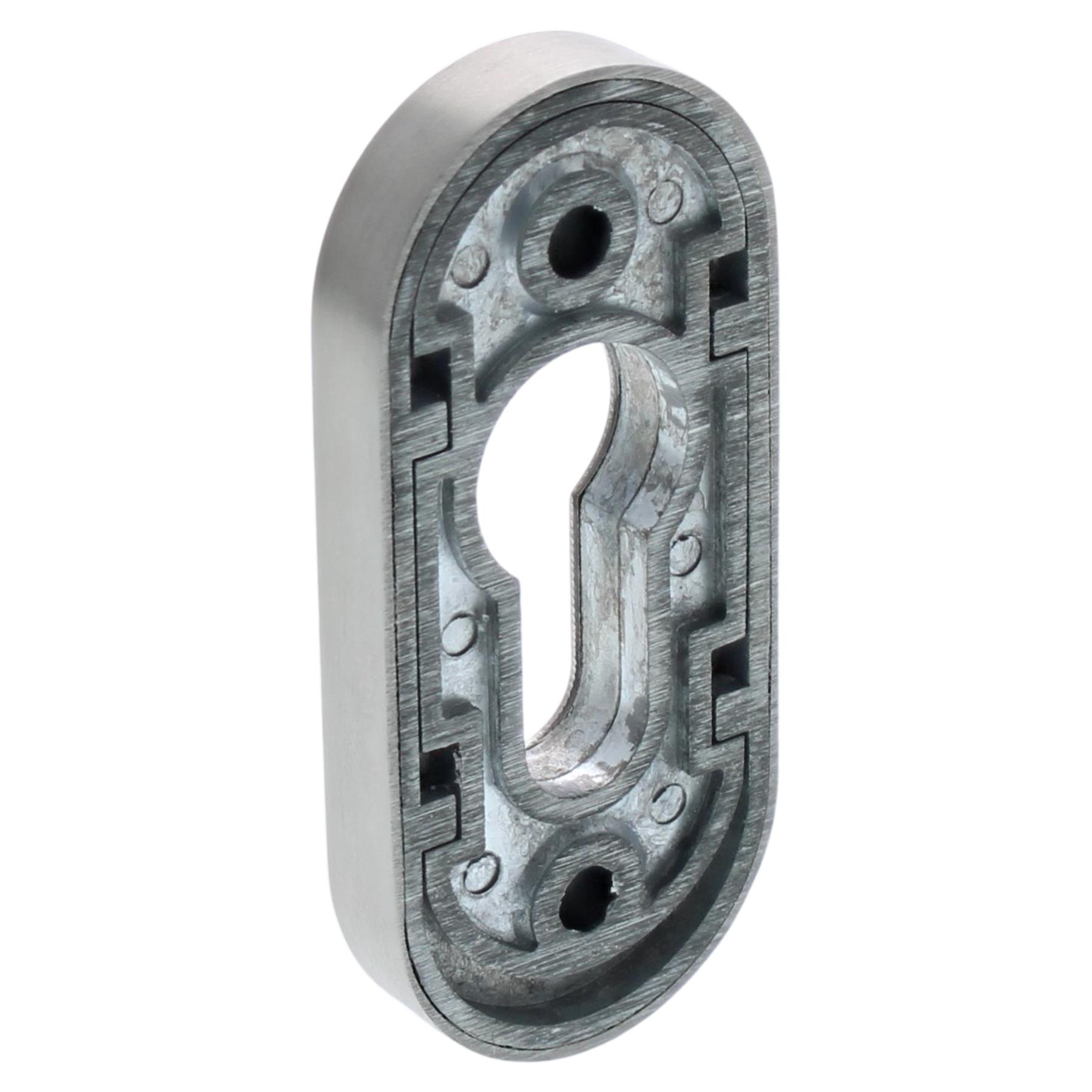 ToniTec® Schutzrosette Schieberosette Edelstahl Oval Rosette 9 mm