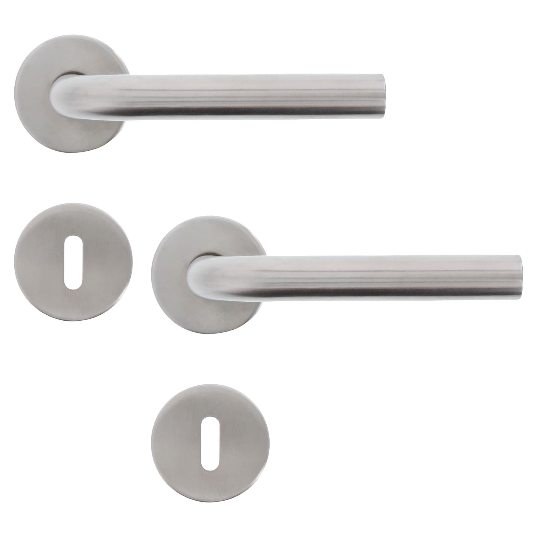 Normbau Drückergarnitur BB Edelstahl TS 35-44mm, Griff, Badezimmer, Drinnen, Zimmer, Duscharmatur