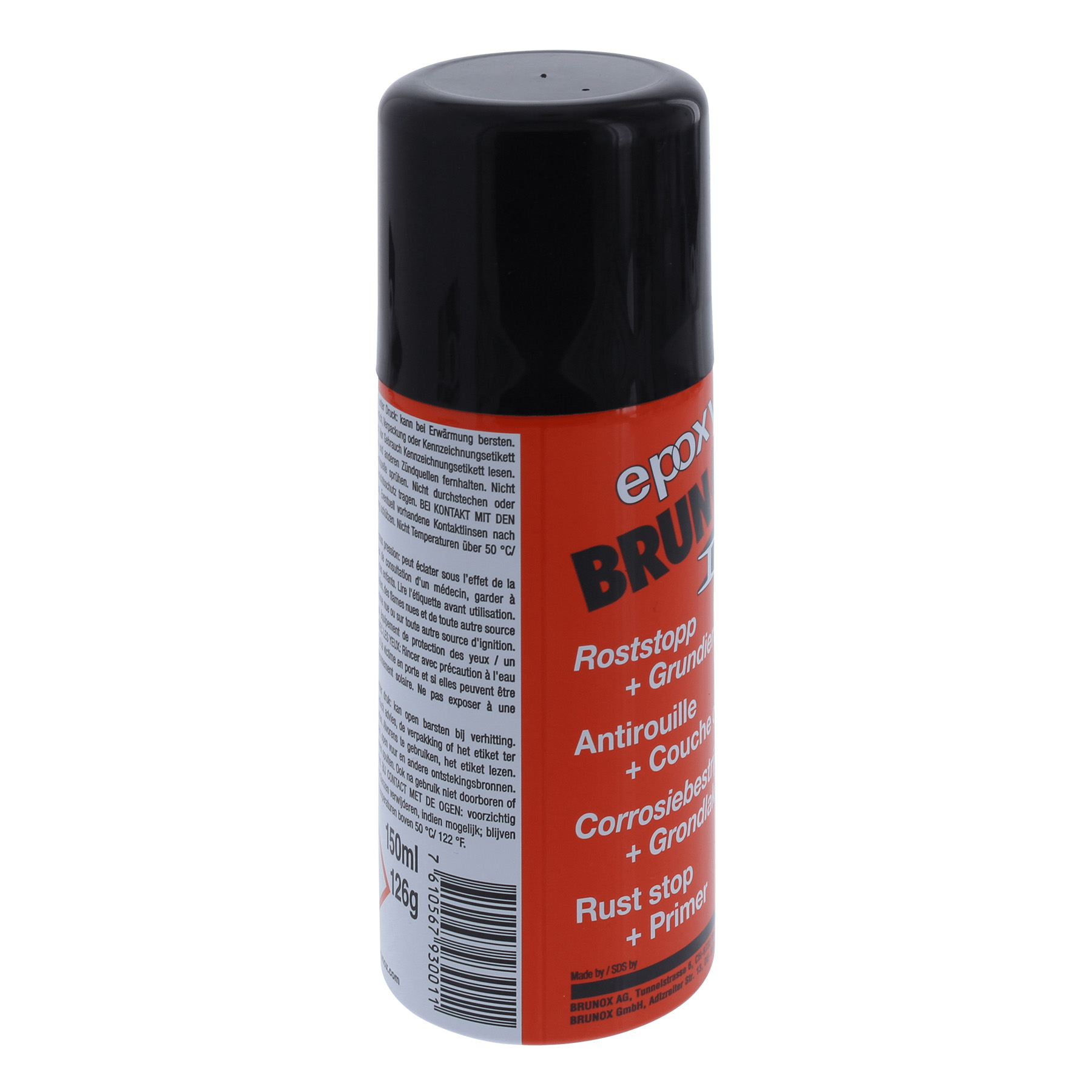 BRUNOX epoxy Roststopp und Grundierungsspray 150 ml, Zinn, Kann, Spraydose, Zinn, Kann, Spraydose, Zinn, Kann, Spraydose