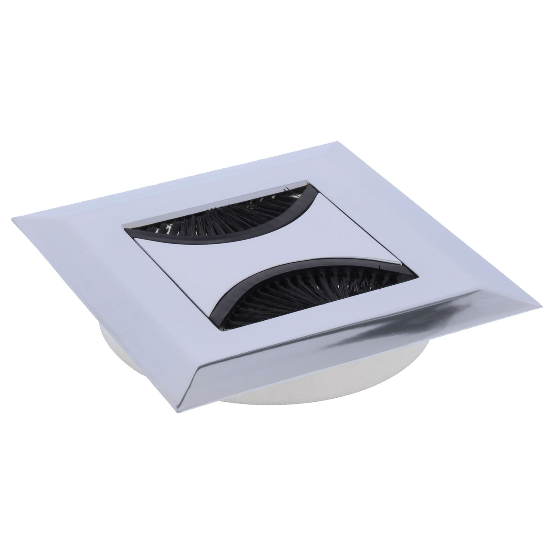 ToniTec Kabeldurchlass Kabeldose Kabeldurchführung Zinkdruckguss Zamak 80 mm Chrom