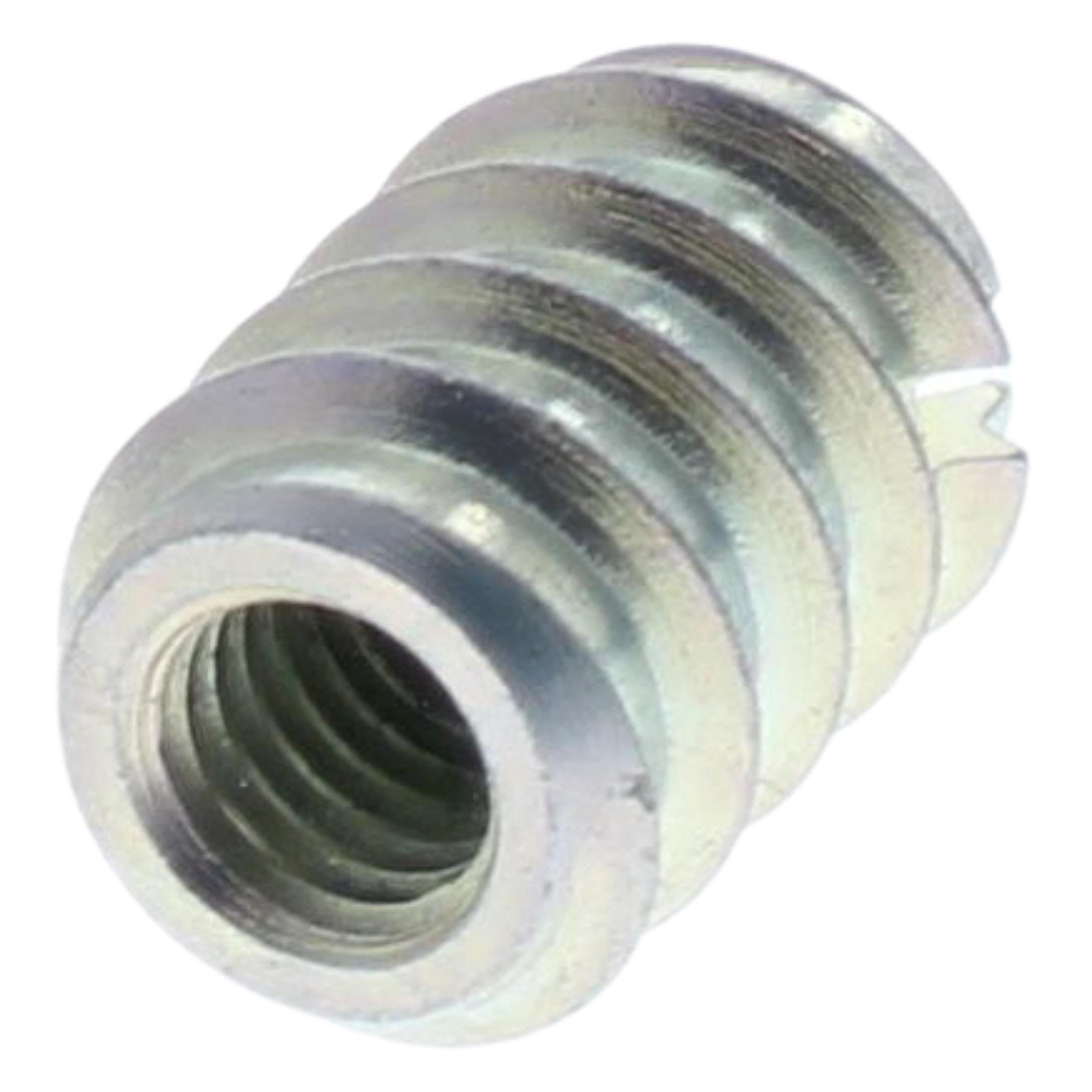 Rampa Muffe M8 Einschraubmutter Länge 20 mm Durchmesser 14 mm Stahl verzinkt, Munition, Granate, Waffe, Aluminium