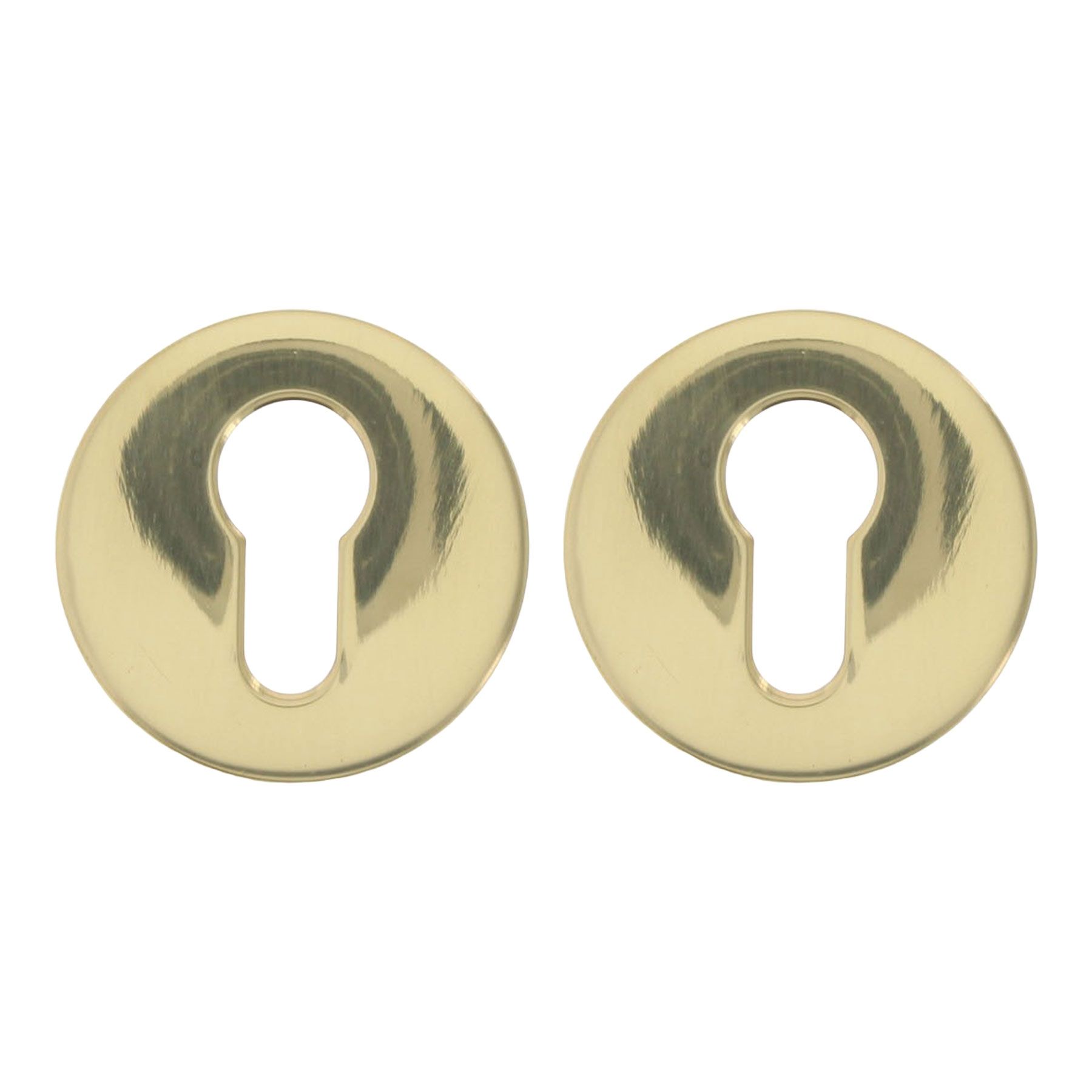 FSB Schlüsselrosette 17 1735 PZ Messing poliert, Zahl, Symbol, Text