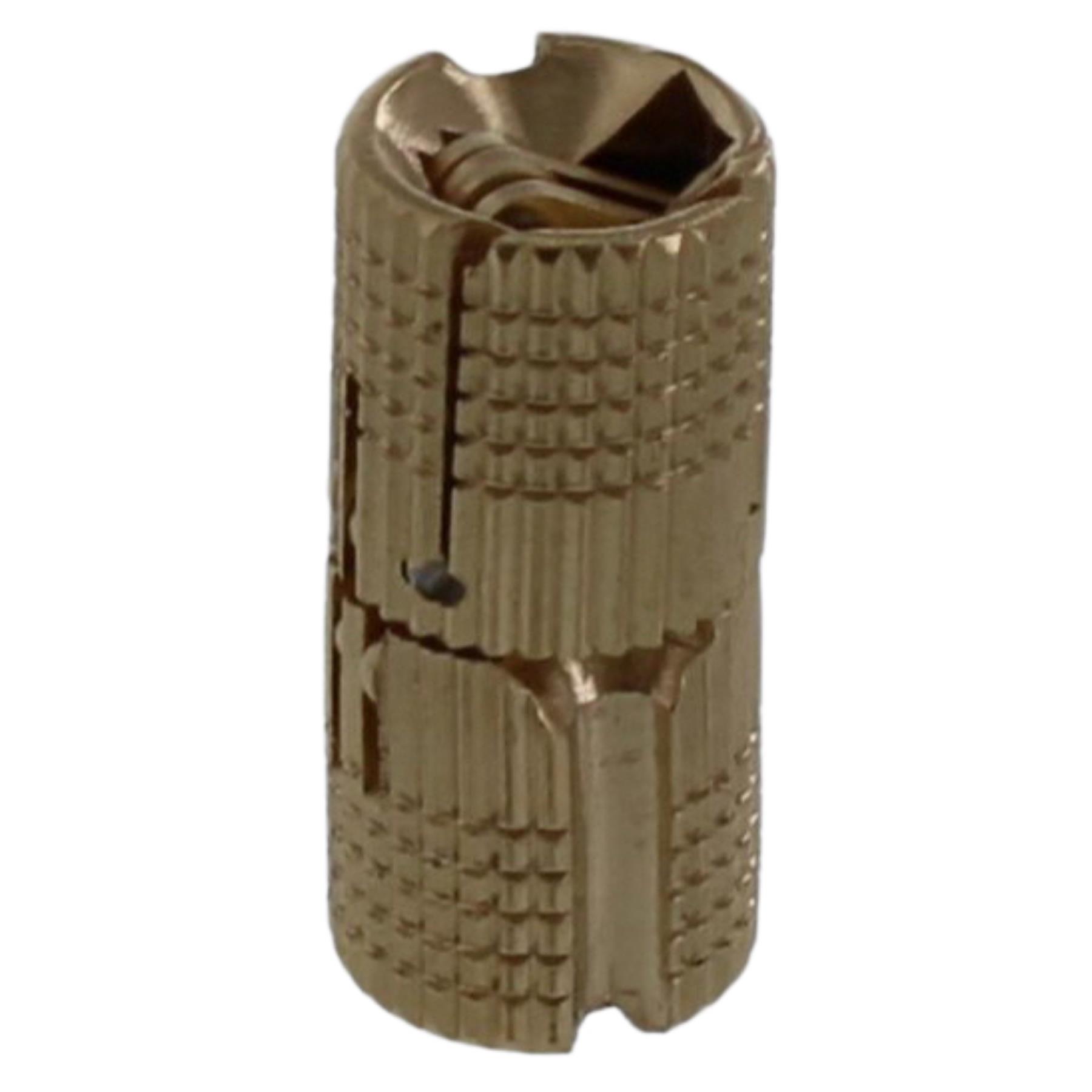 4x ToniTec® Einbohrscharnier unsichtbar Exakt Zylinder Scharnier Möbelband messing 12 mm, Leichter