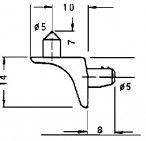 ToniTec® Bodenträger FIX zum Einstecken, mit Rausfallsicherung, Diagramm, Handlung