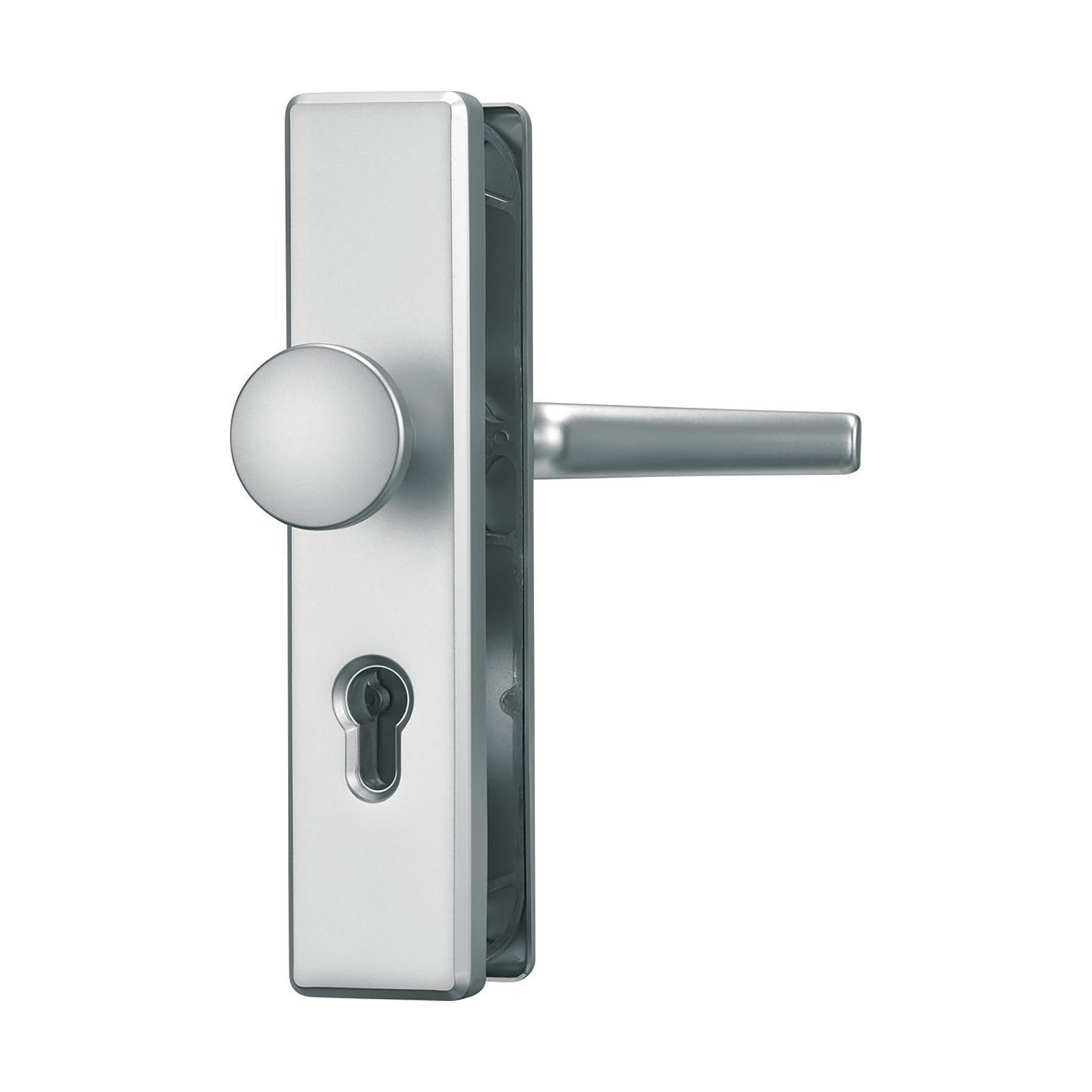 ABUS Schutz-Wechselgarnitur Schutzbeschlag KLS114 F1 F2 72mm F2 - neusilberfarbig, Griff, Griff, Griff, Griff, Griff, Griff