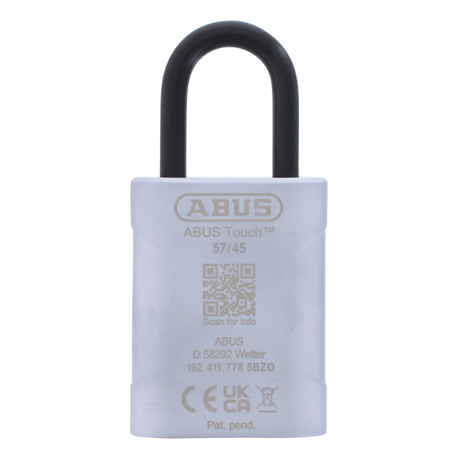 ABUS Vorhangschloss 57/45 Touch Fingerprint-Schloss