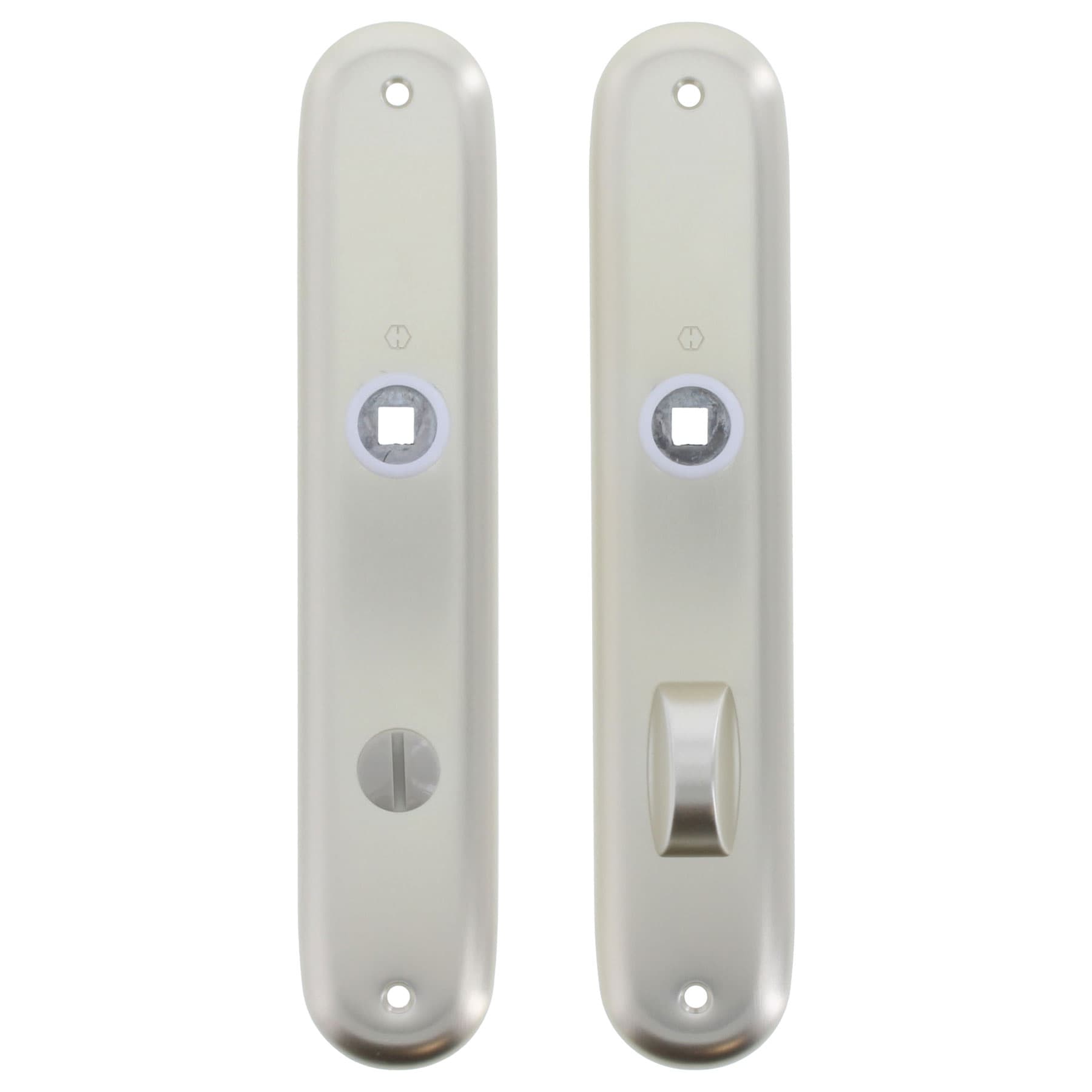 HOPPE Langschildpaar 273P RHF SK/OL Bad F2 neusilber 2800458, Griff