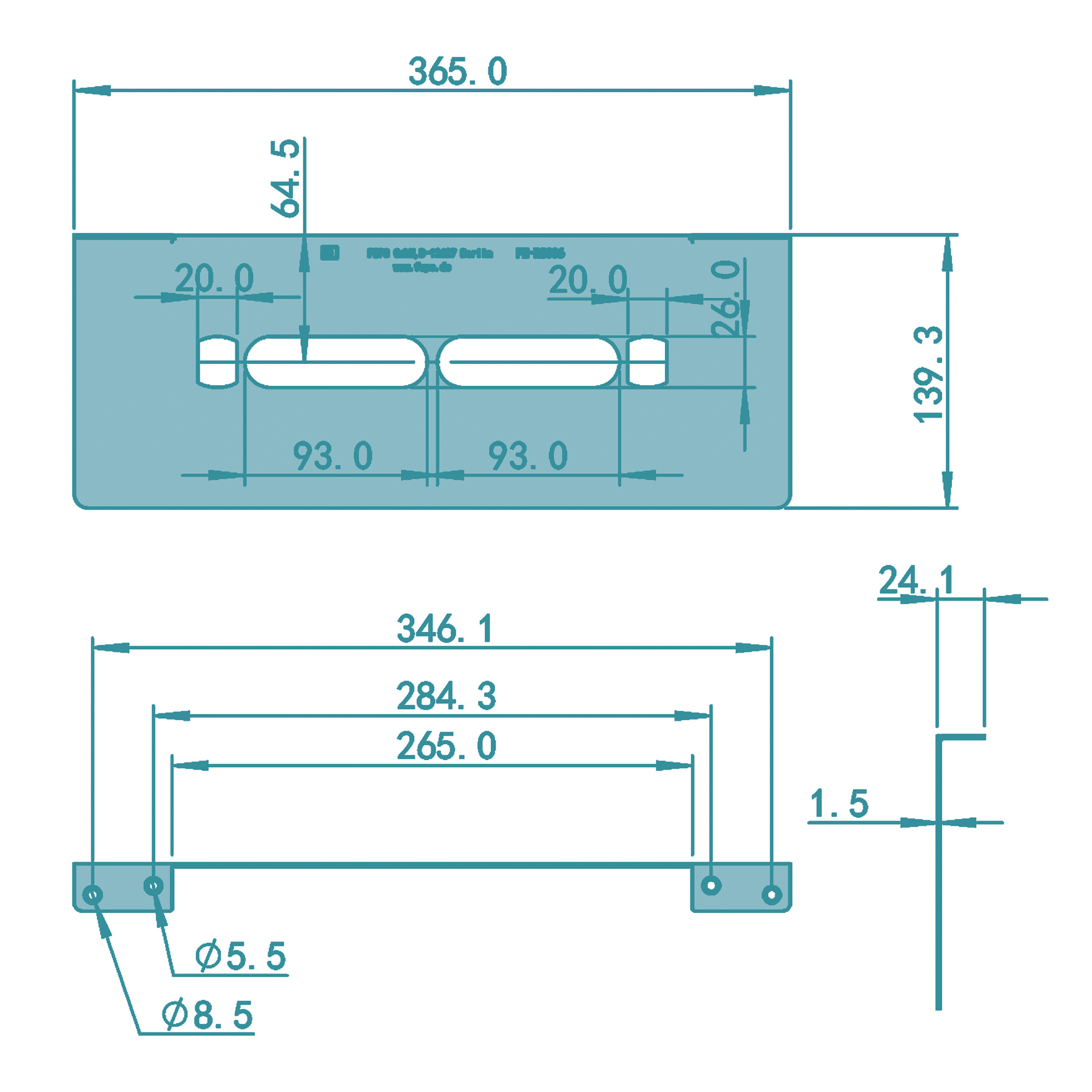 FEPS Lock Türschonblech FE-RS006 Edelstahl DIN links / rechts Dornmaß 65mm