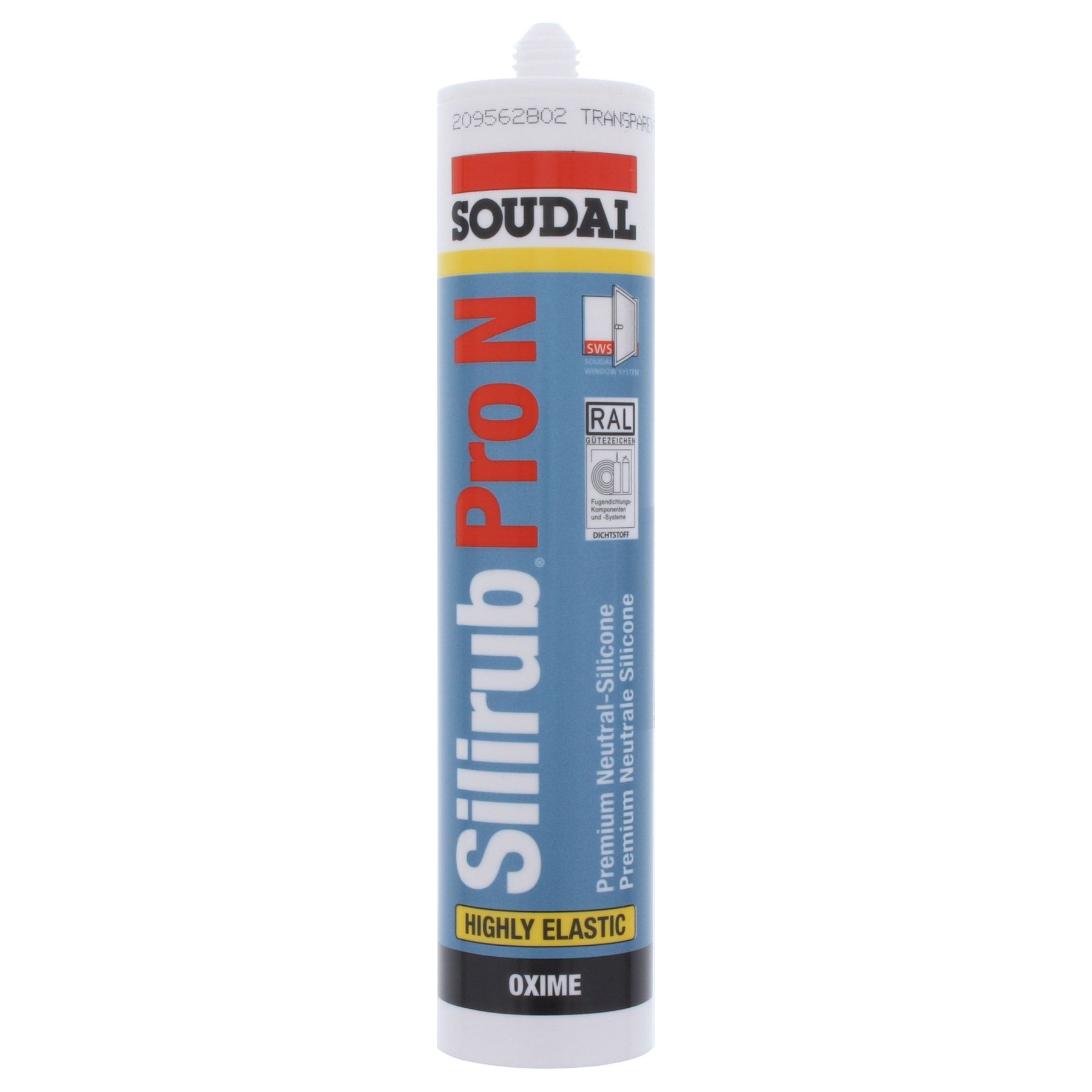 15x SOUDAL Silikon Silirub PRO N 310 ml Kartusche inkl. ToniTec® Fugenglätter Set Transparent, Flasche