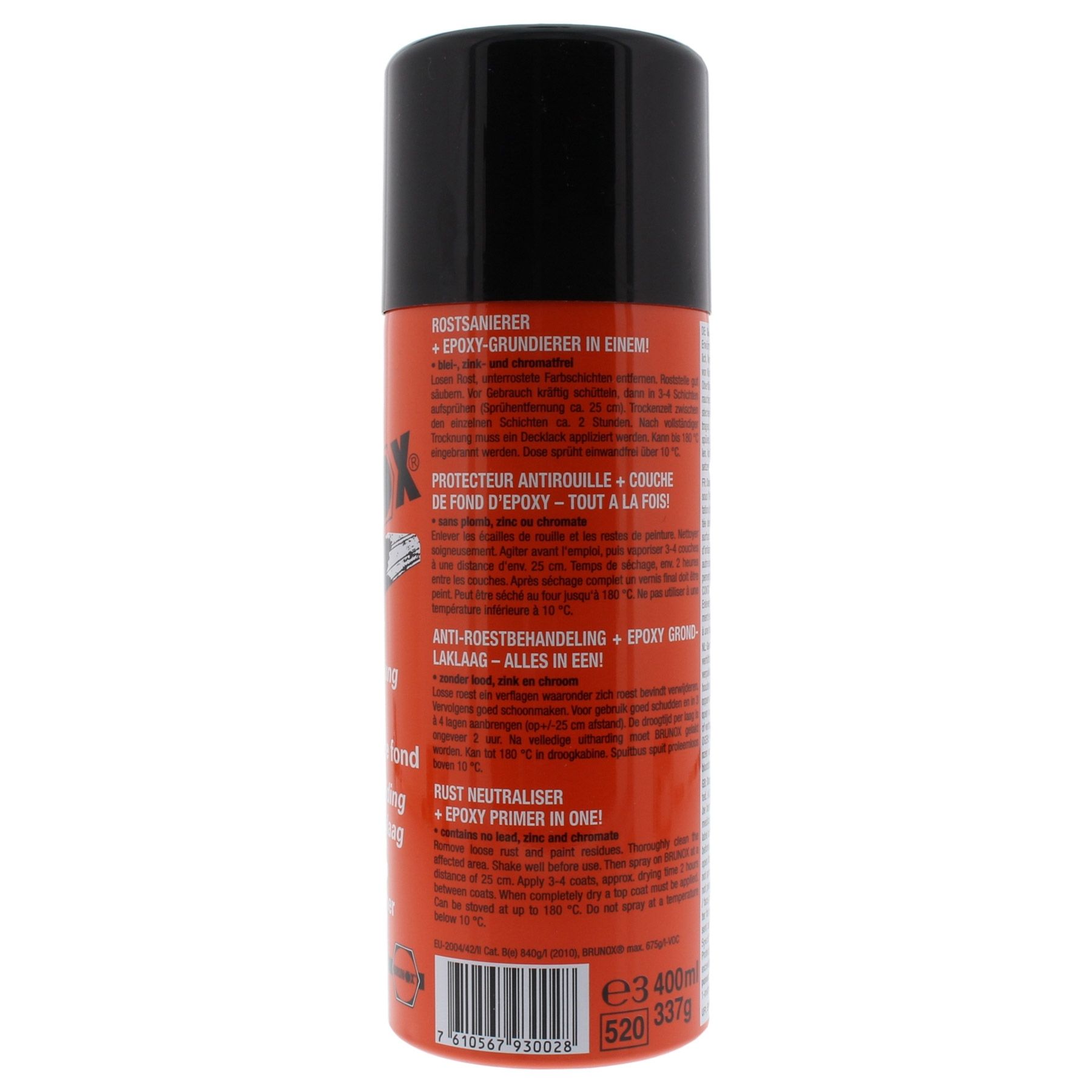 3x BRUNOX® Epoxy® Roststopp und Grundierungsspray 400 ml, Zinn, Kann, Spraydose, Flasche, Zinn, Kann, Spraydose, Flasche