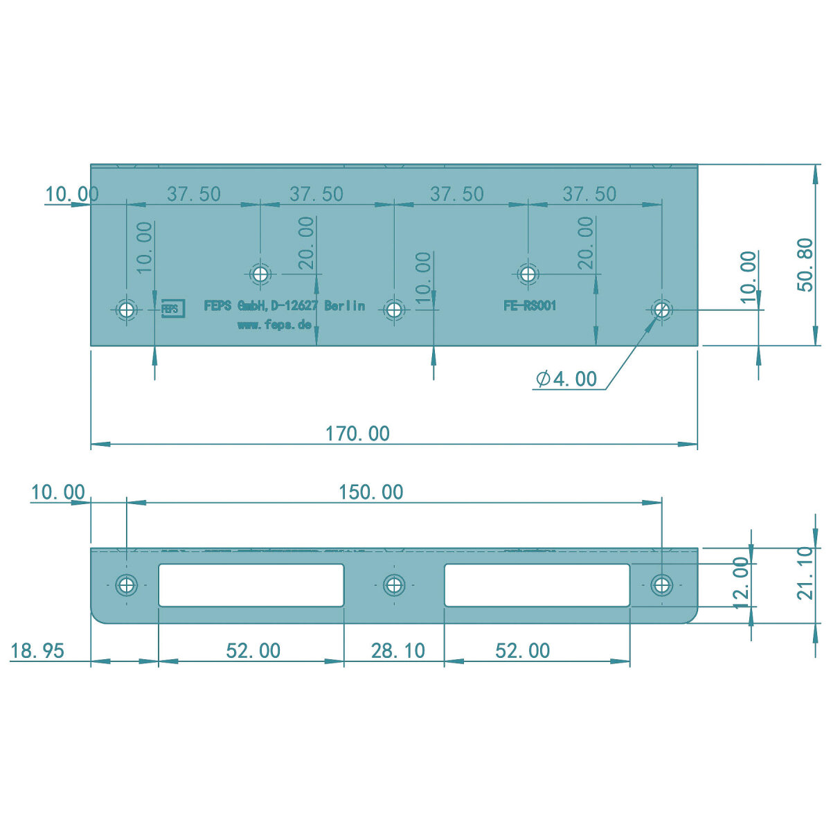 FEPS Lock universal Reparaturschließblech FE-RS001 für Zimmertüren Edelstahl gebürstet rechts/links verwendbar, Diagramm, Handlung, Diagramm, Handlung, Diagramm, Handlung