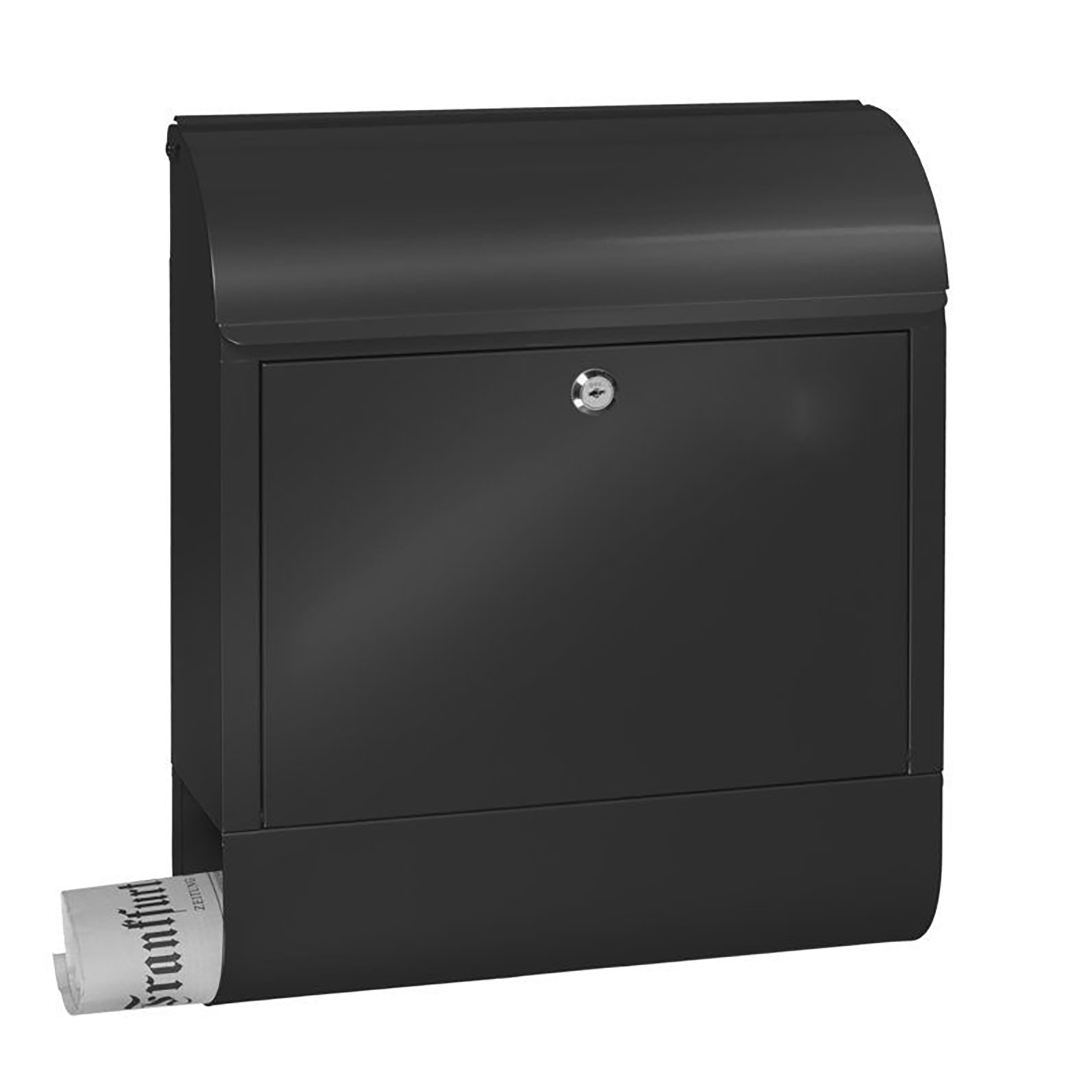 BURG-WÄCHTER Briefkasten Scandic 825 Stahl verzinkt Schwarz, Postfach, Postfach