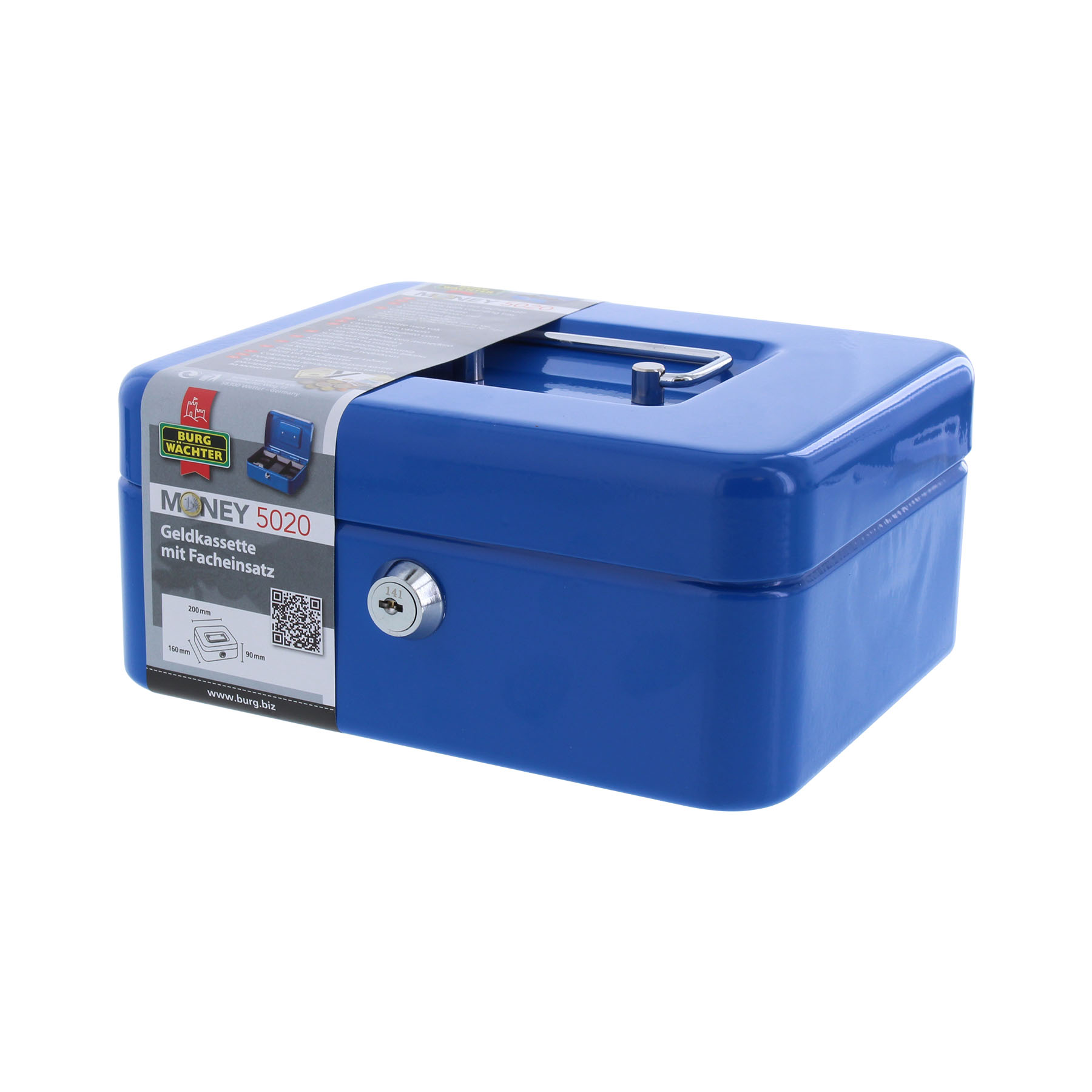 BURG-WÄCHTER Geldkassette Money 5020 Blau 106907, Kiste, Computerausrüstung, Elektronik, Hardware