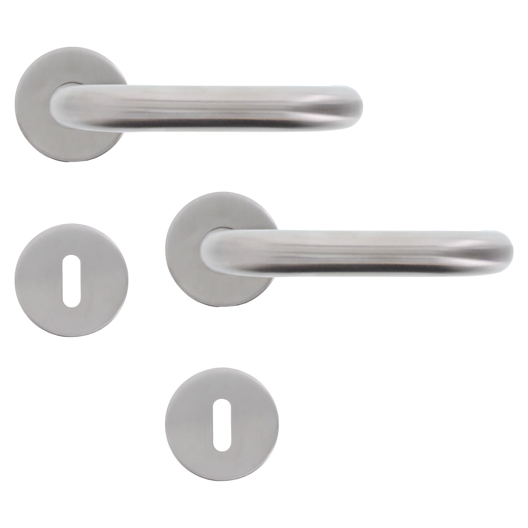 Normbau Drückergarnitur BB Edelstahl TS 35-45mm, Griff, Badezimmer, Drinnen, Zimmer, Duscharmatur