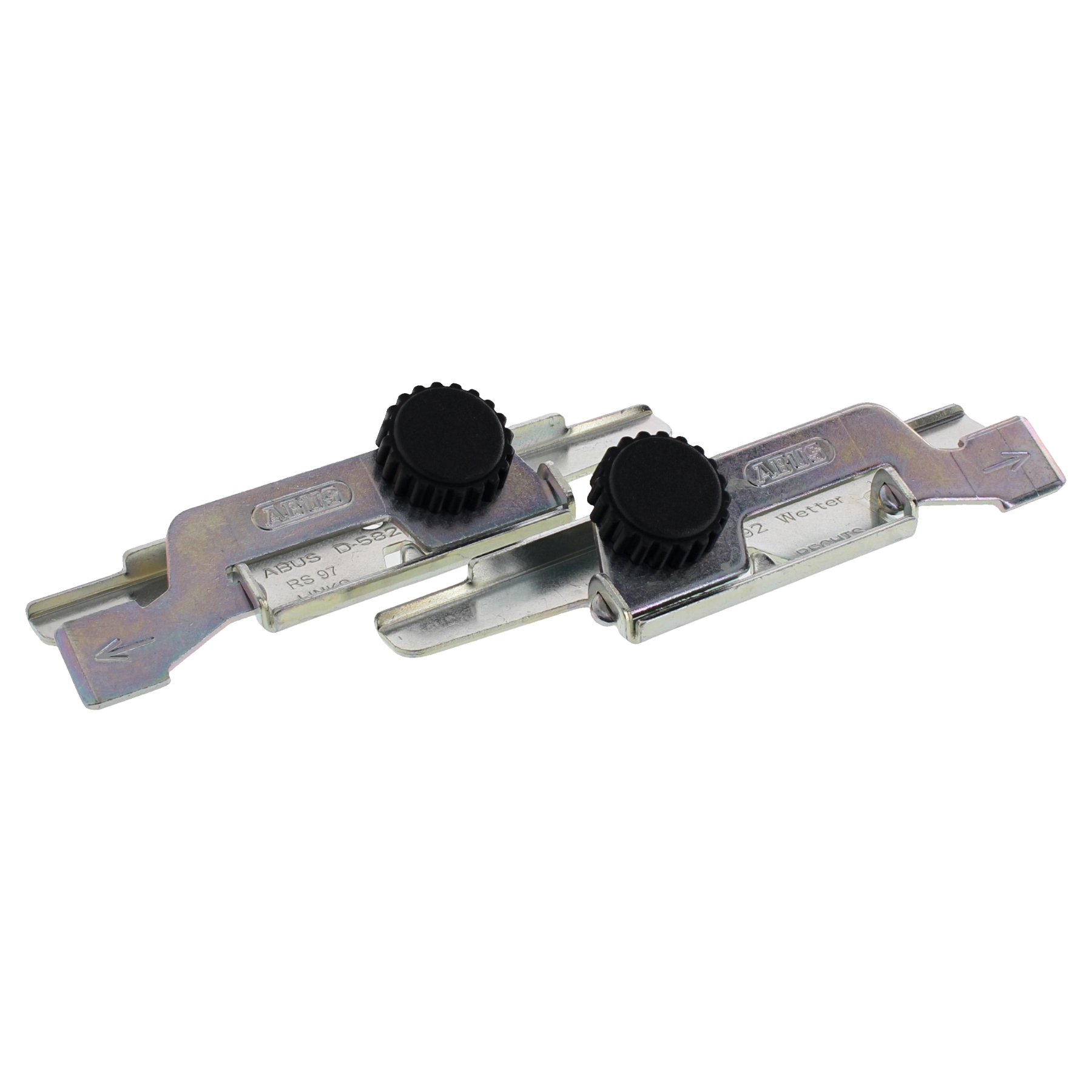 ABUS Rollladensicherung RS97 Rollladenklemme 2er Set, Pistole, Waffe, Klammer, Gerät, Werkzeug