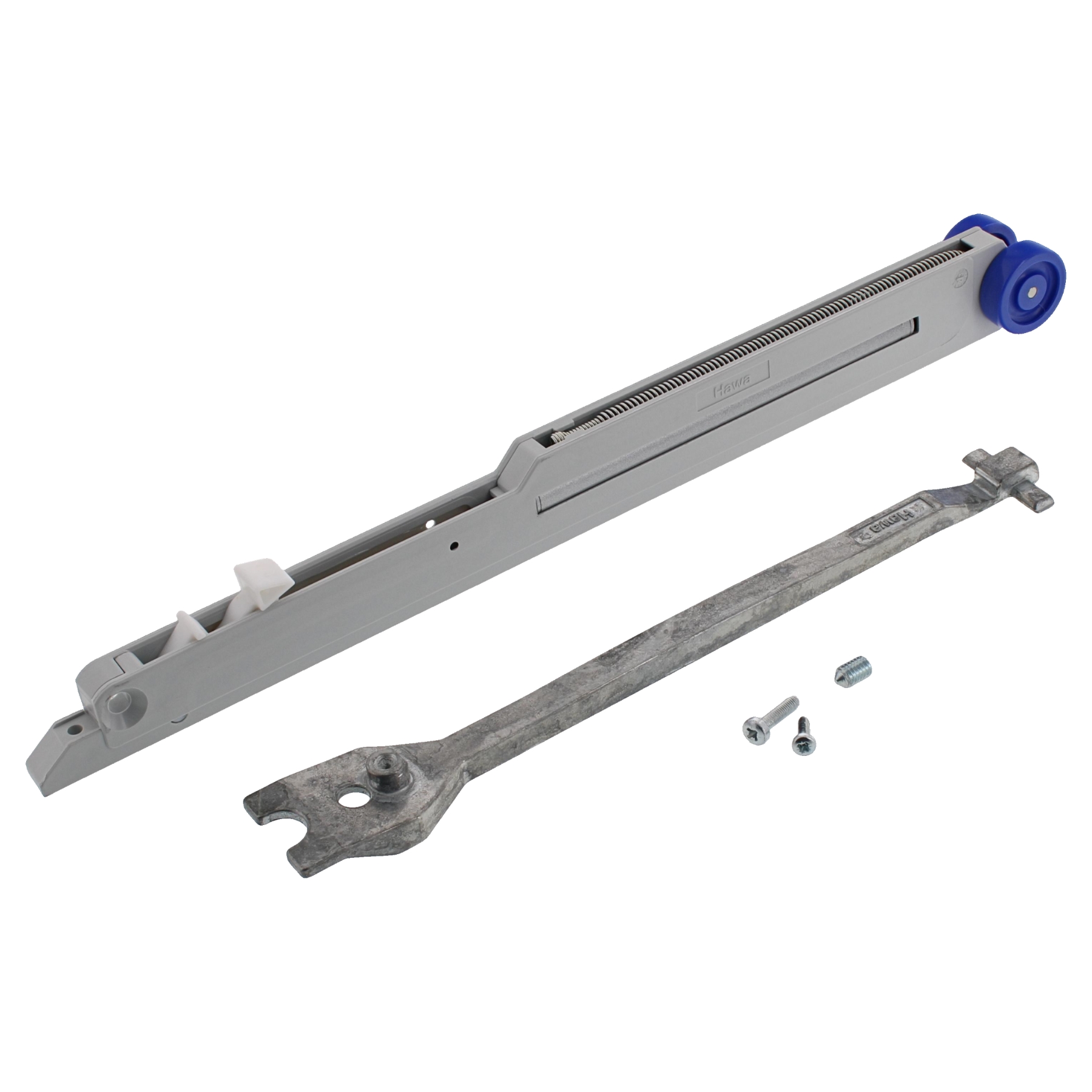 Hawa Garnitur Dämpfung Bau 60, Türdämpfer, Türgewicht 10 – 60Kg, für 1 Tür, Klinge, Rasiermesser, Waffe