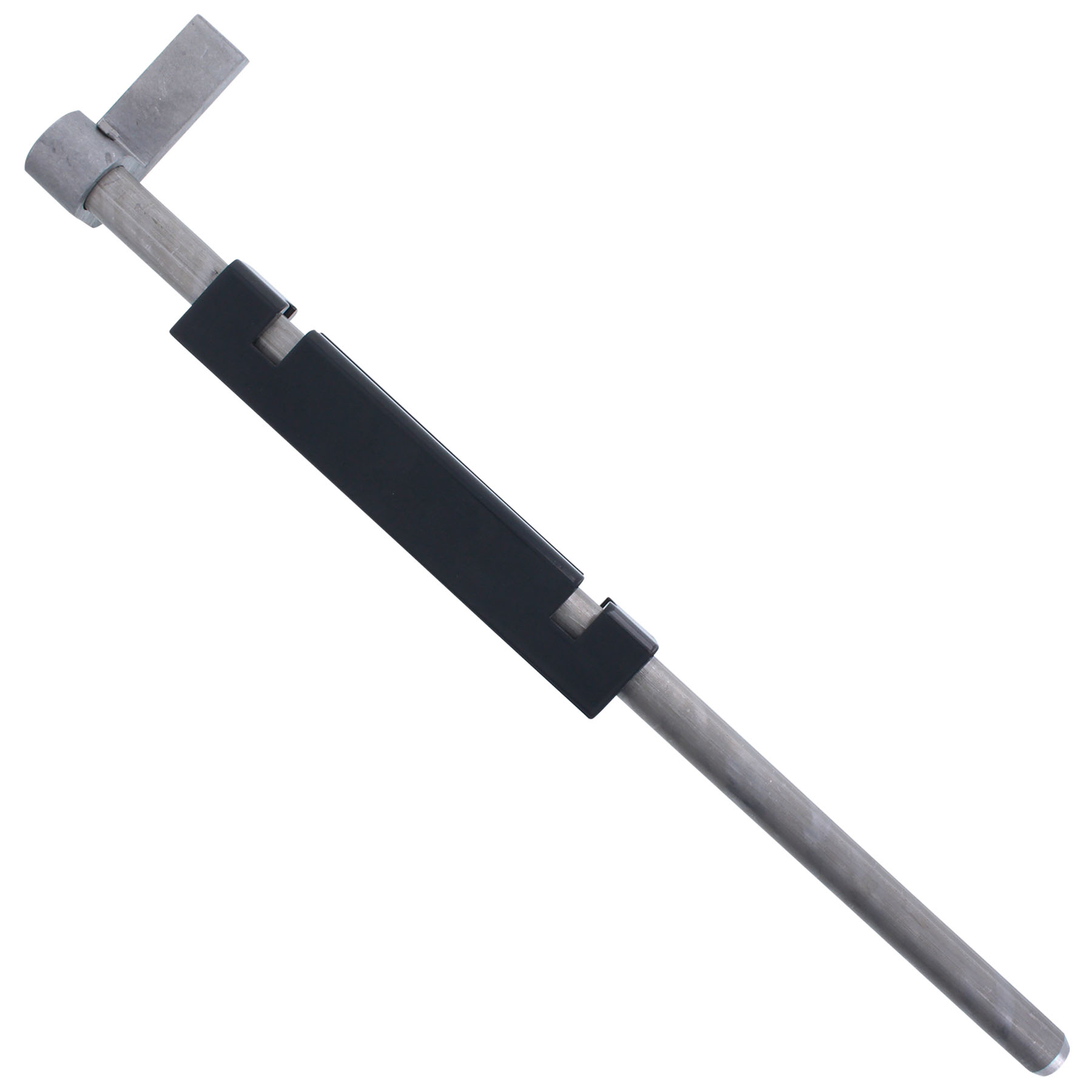 ToniTec Bodenriegel Torriegel zur Schraubmontage, Aluminium Vollmaterial, Länge 490 mm anthrazitgrau RAL7016