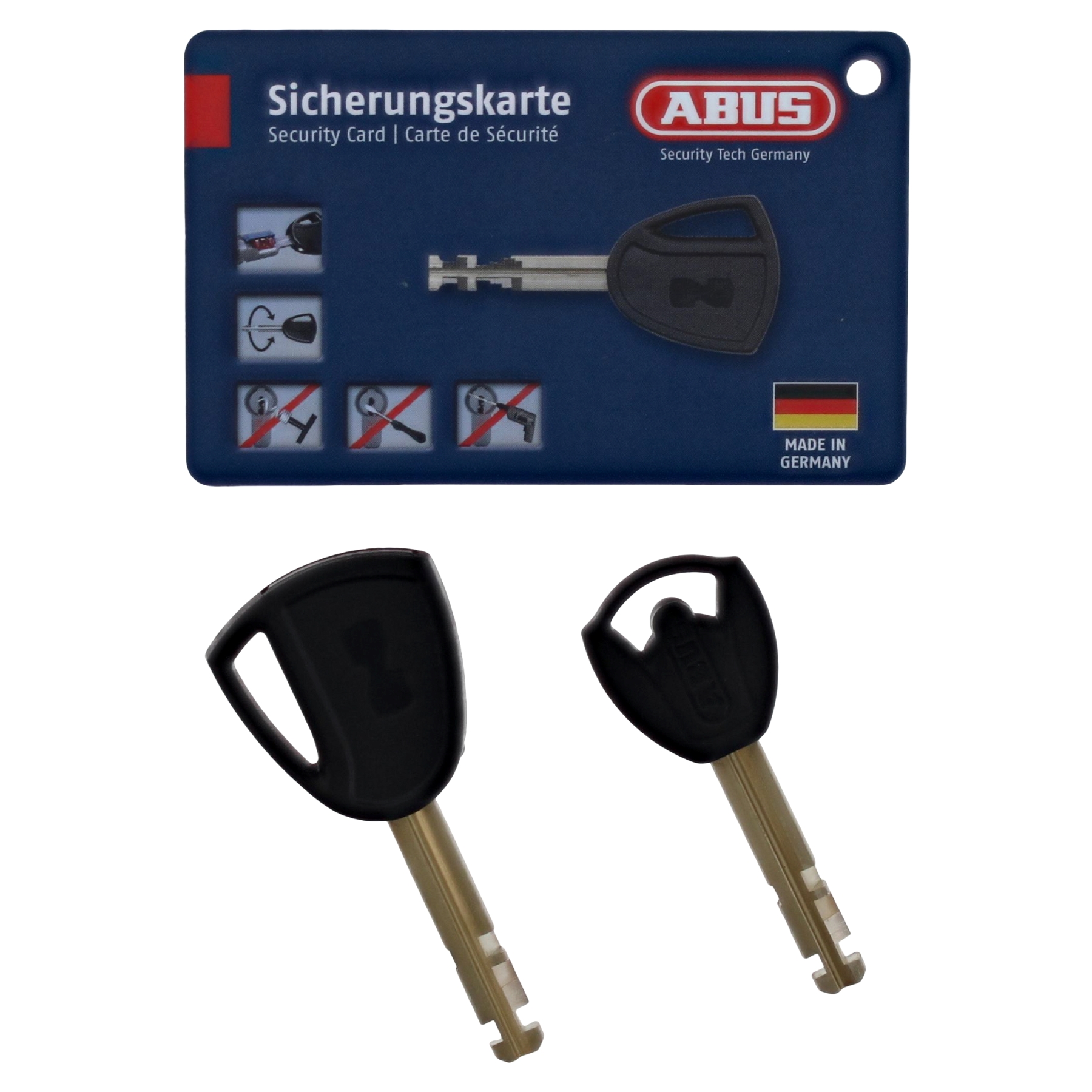 ABUS Vorhangschloss GRANIT 37ST/55 Hangschloss mit Schlüssel und Sicherungskarte, Schlüssel